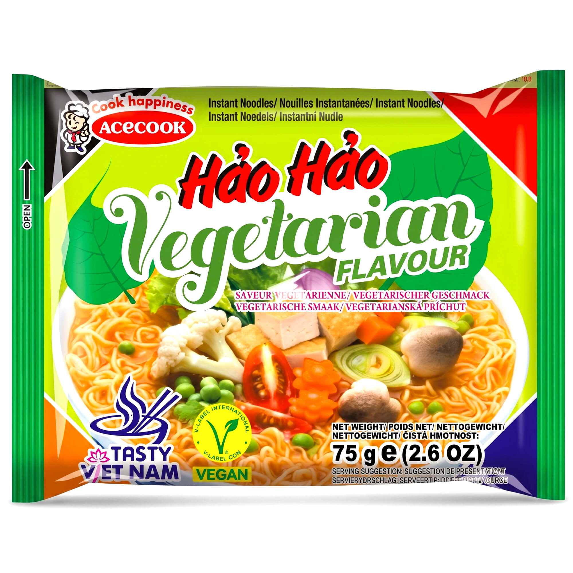 Acecook Hao Hao Instant Noodles Gemüse 75g