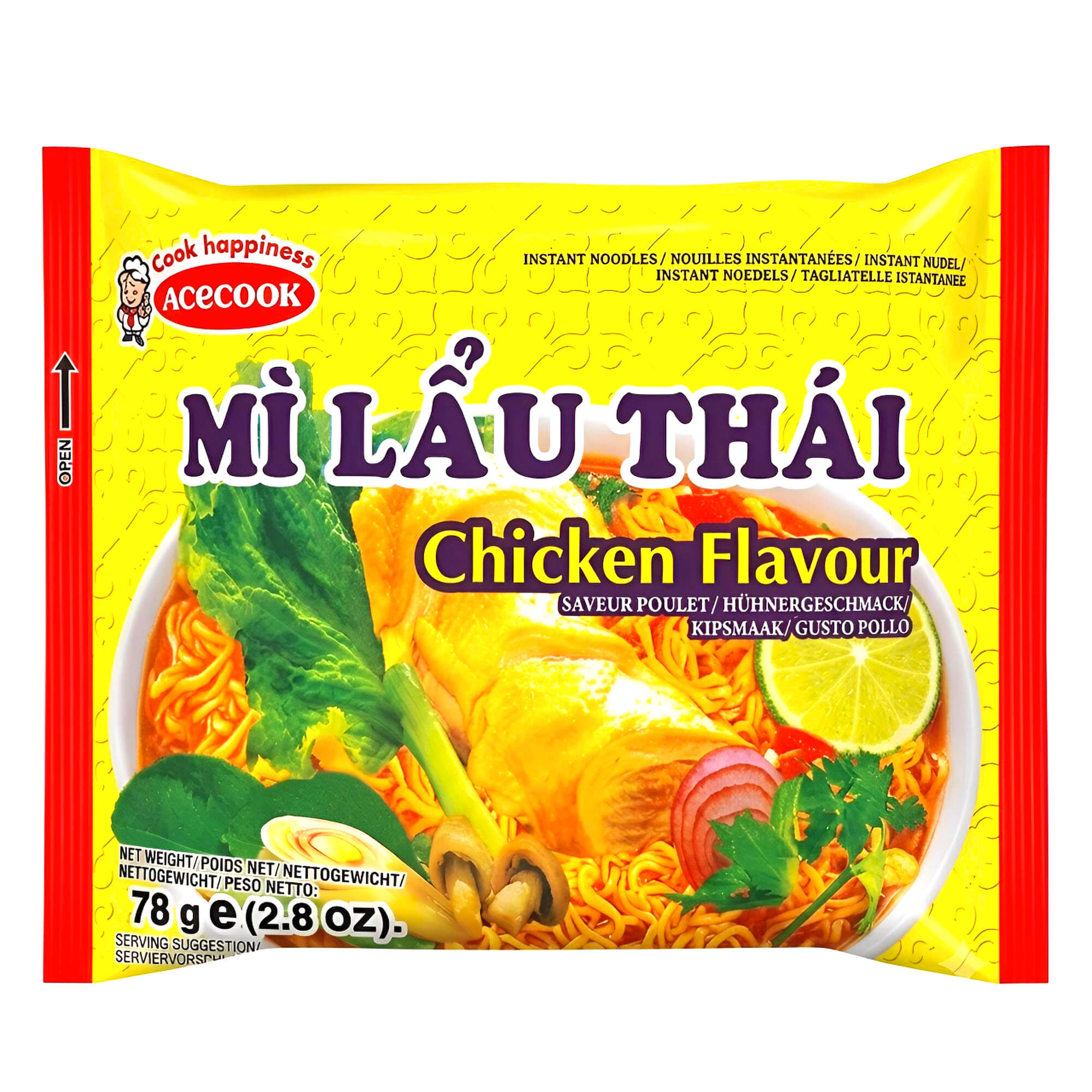Acecook Mi Lau Thai Instant Noodles Huhn 78g
