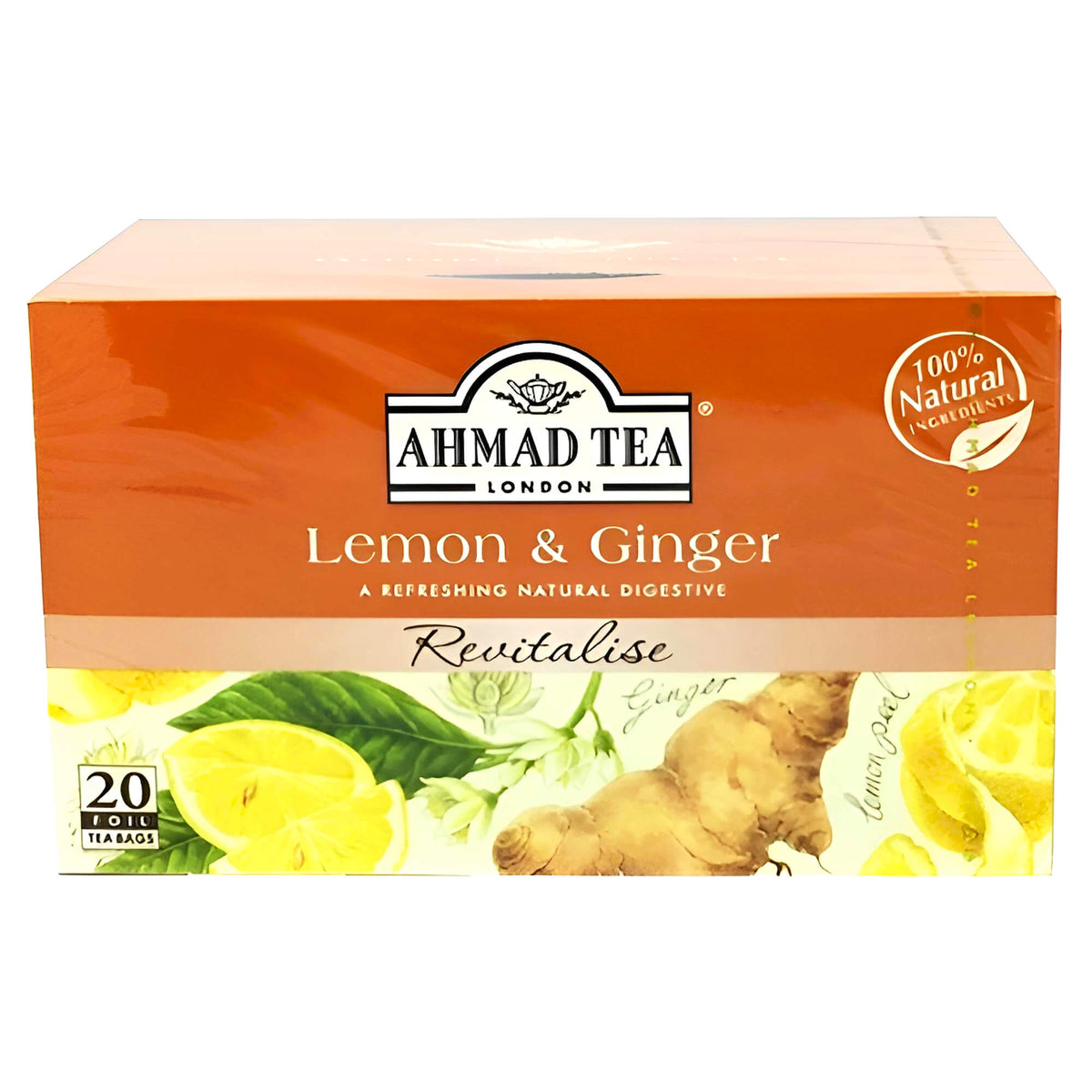Ahmad Tea Lemon & Ginger Kräutertee 20 Teebeutel