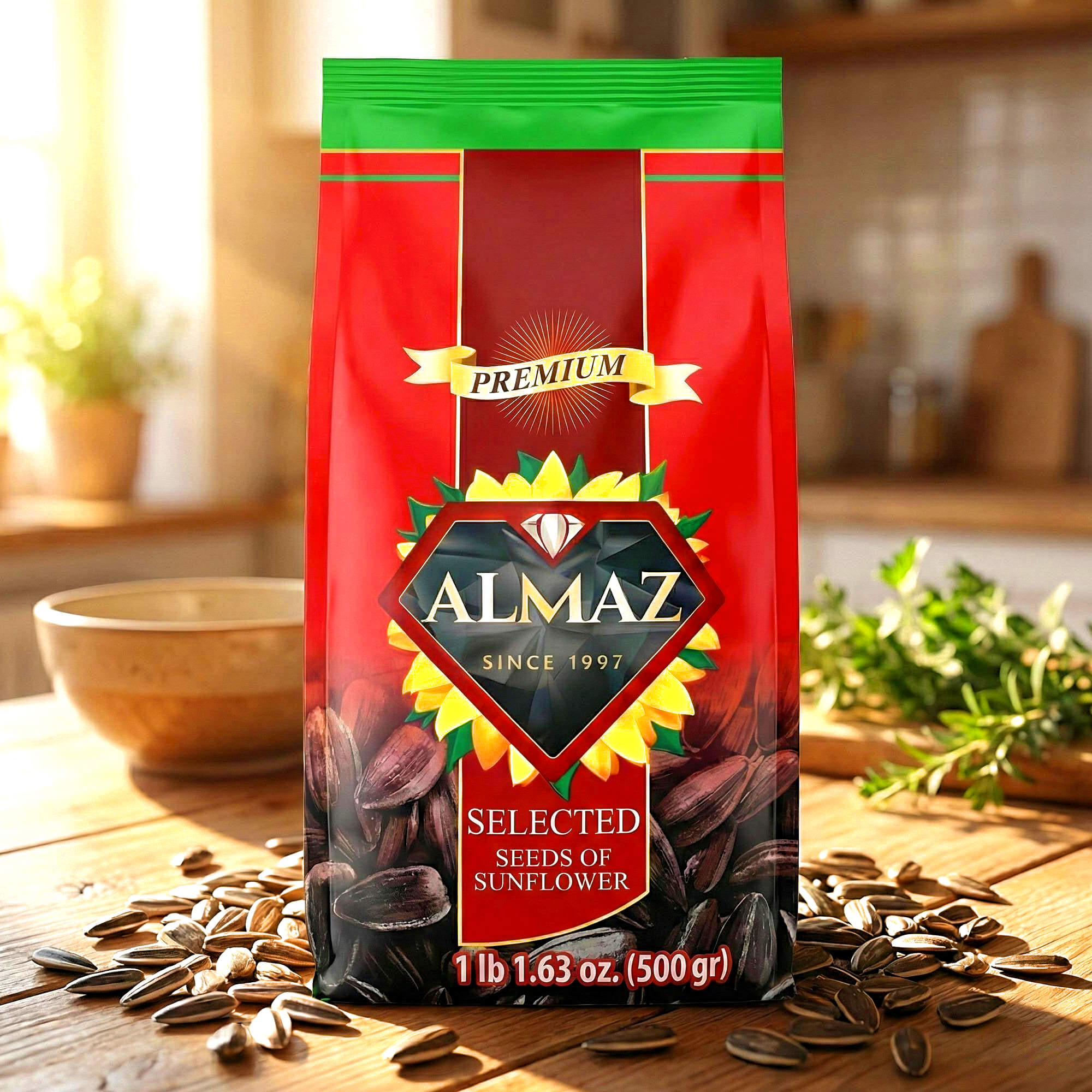 Almaz Sonnenblumenkerne geröstet & ungesalzen 500g