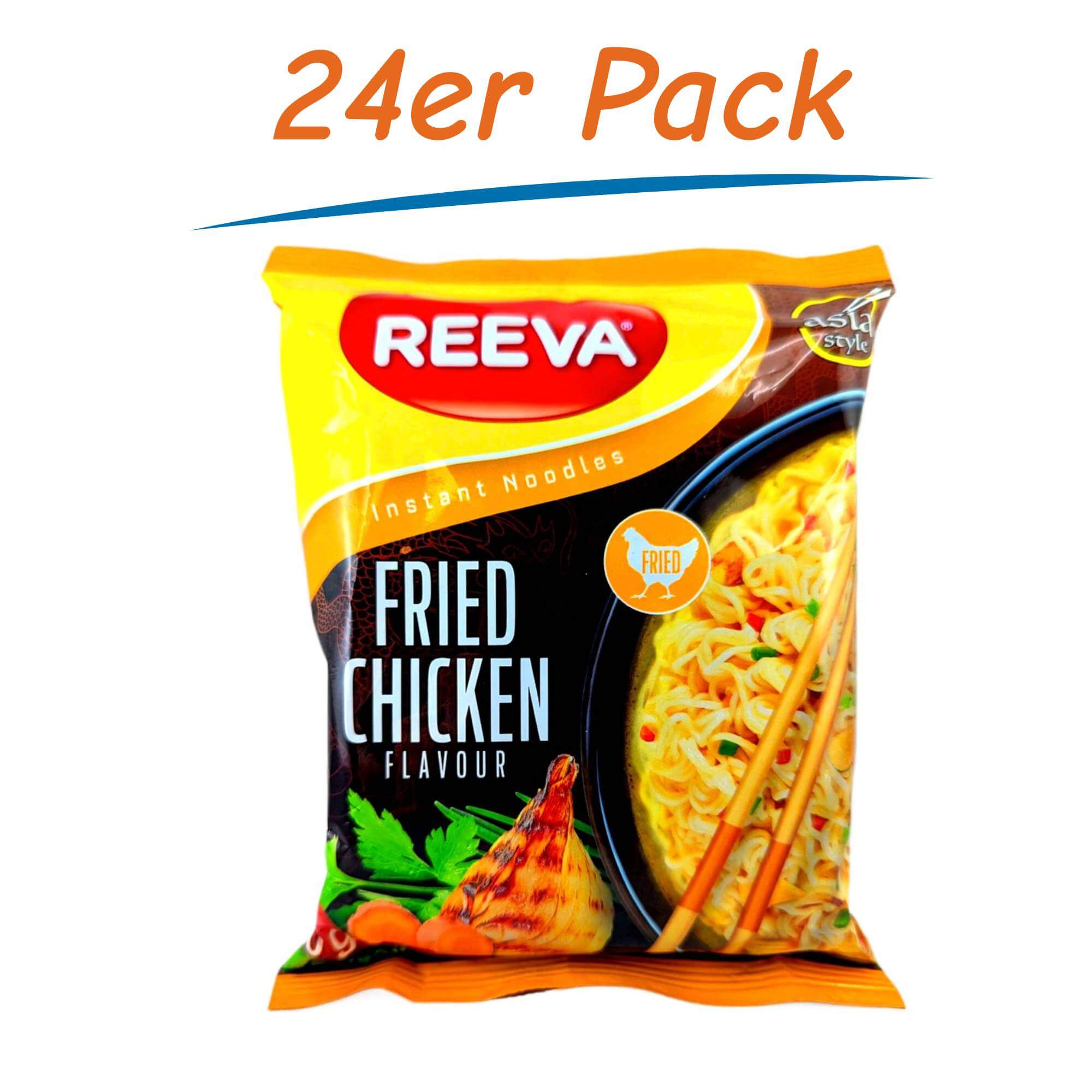 Reeva Instant Noodles Brathähnchen 24er Pack (24 x 60g)