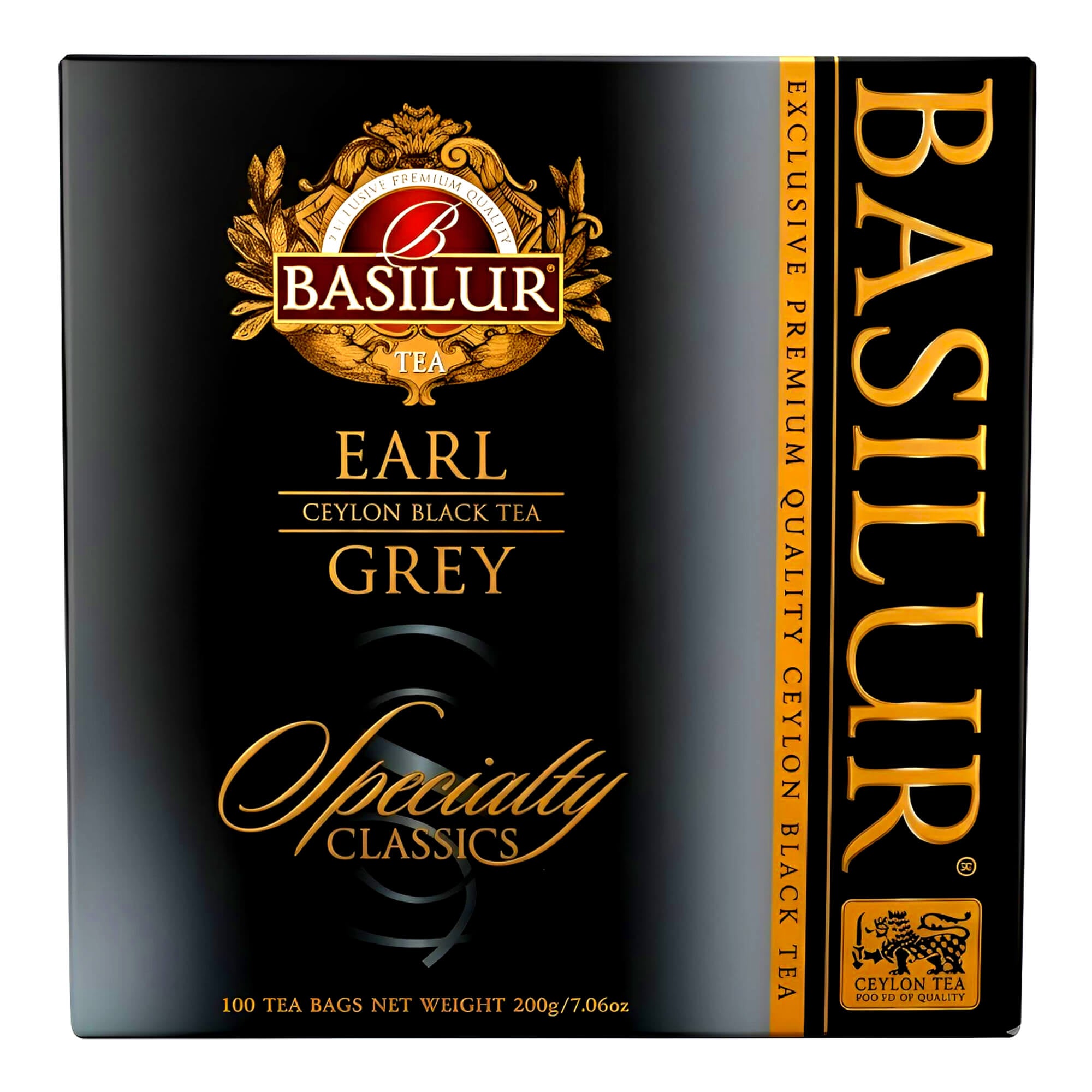 Basilur Schwarzer Ceylon Tee Earl Grey 100 Teebeutel