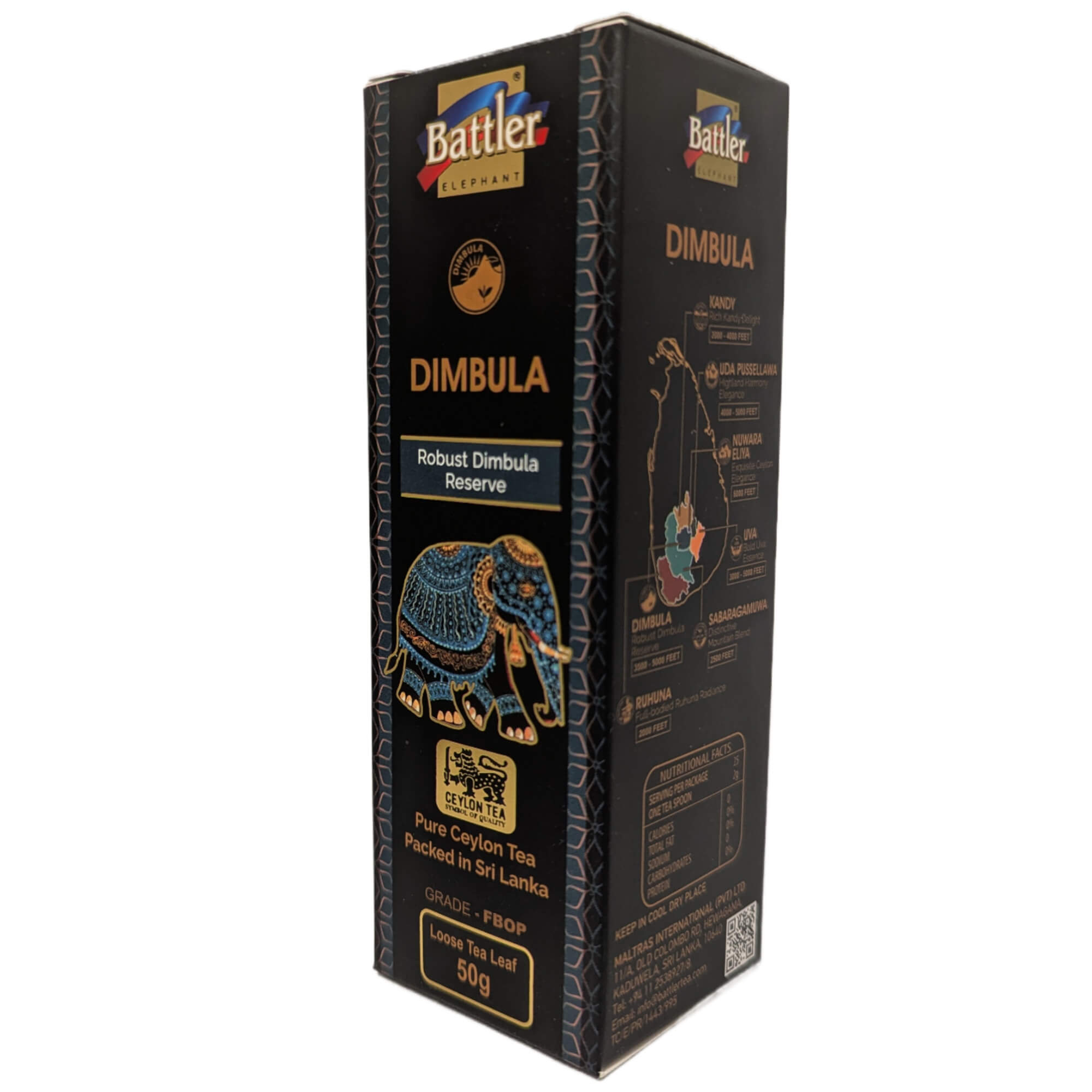 Battler Ceylon Schwarzer Tee 7 Regionen Geschenkset – Exklusive Auswahl losen Ceylon Schwarztees