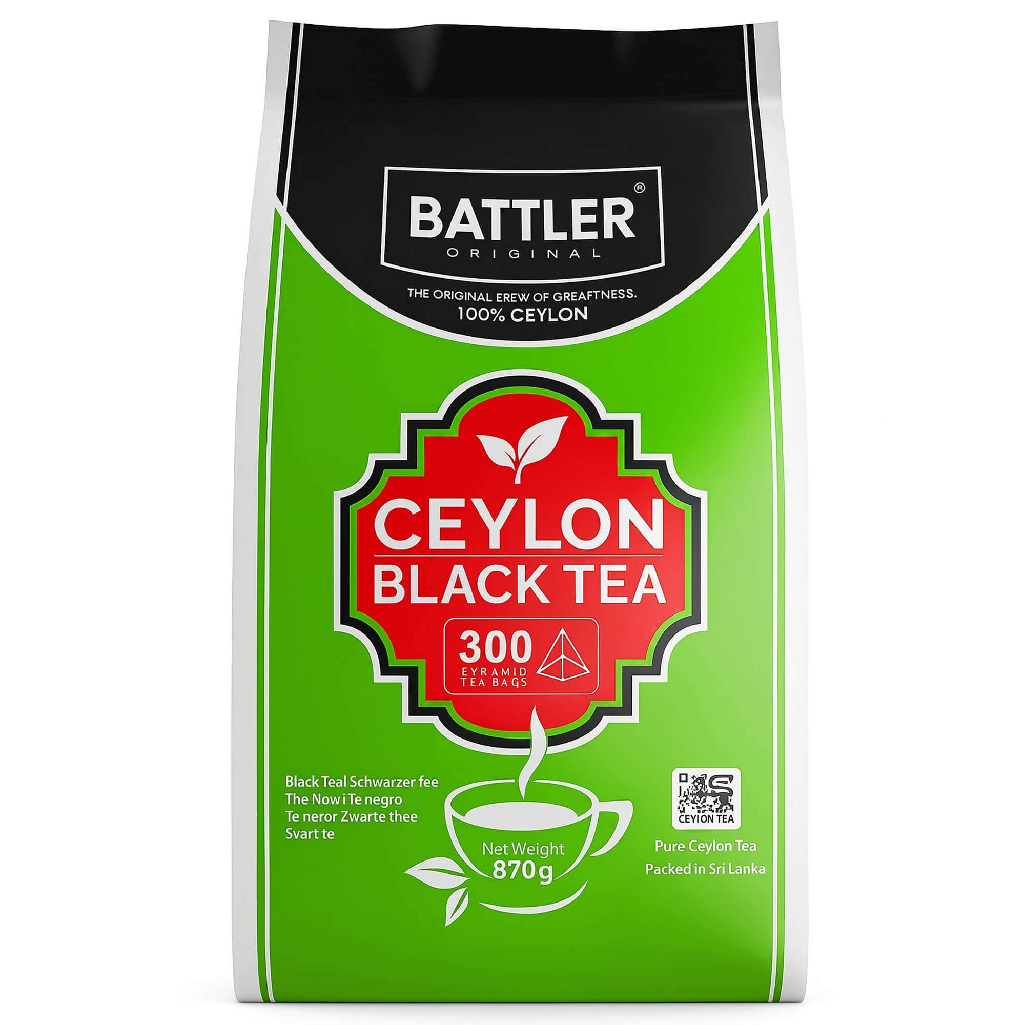 Battler Ceylon Black Tea 300 Pyramid Bags