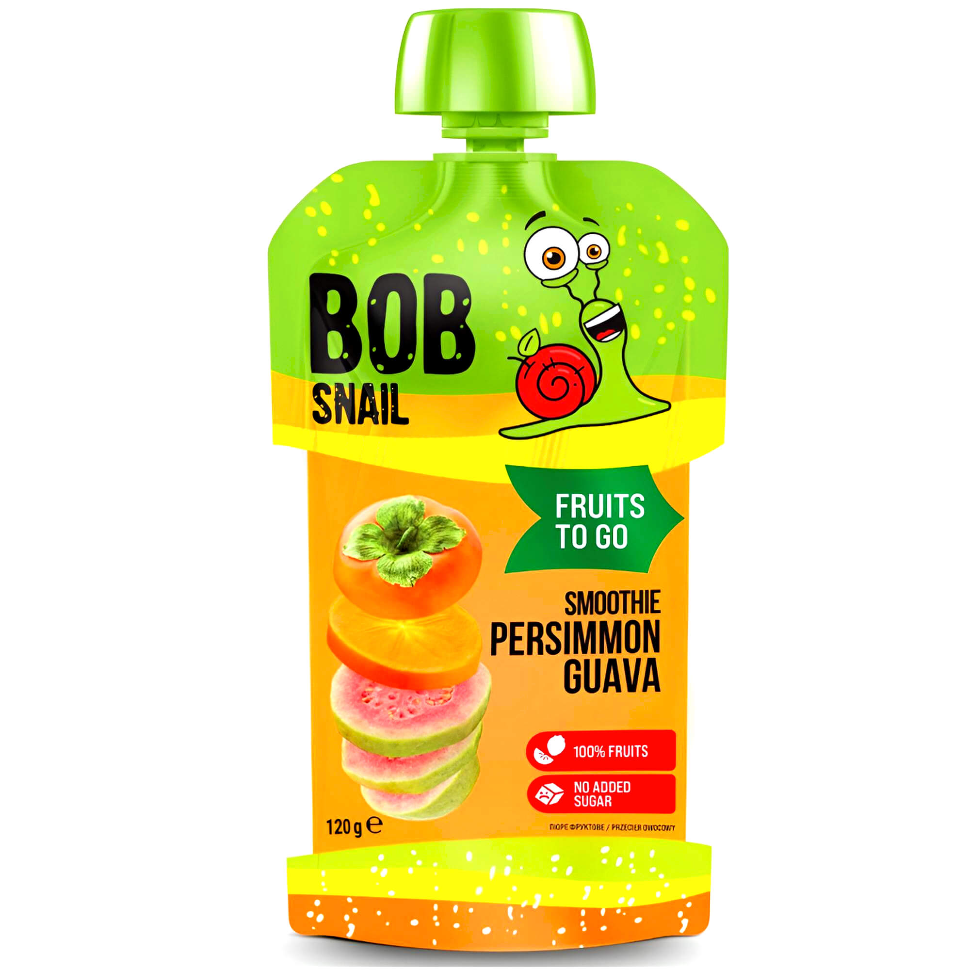 Bob Snail Fruchtpüree Kaki & Guave 120g günstig online kaufen