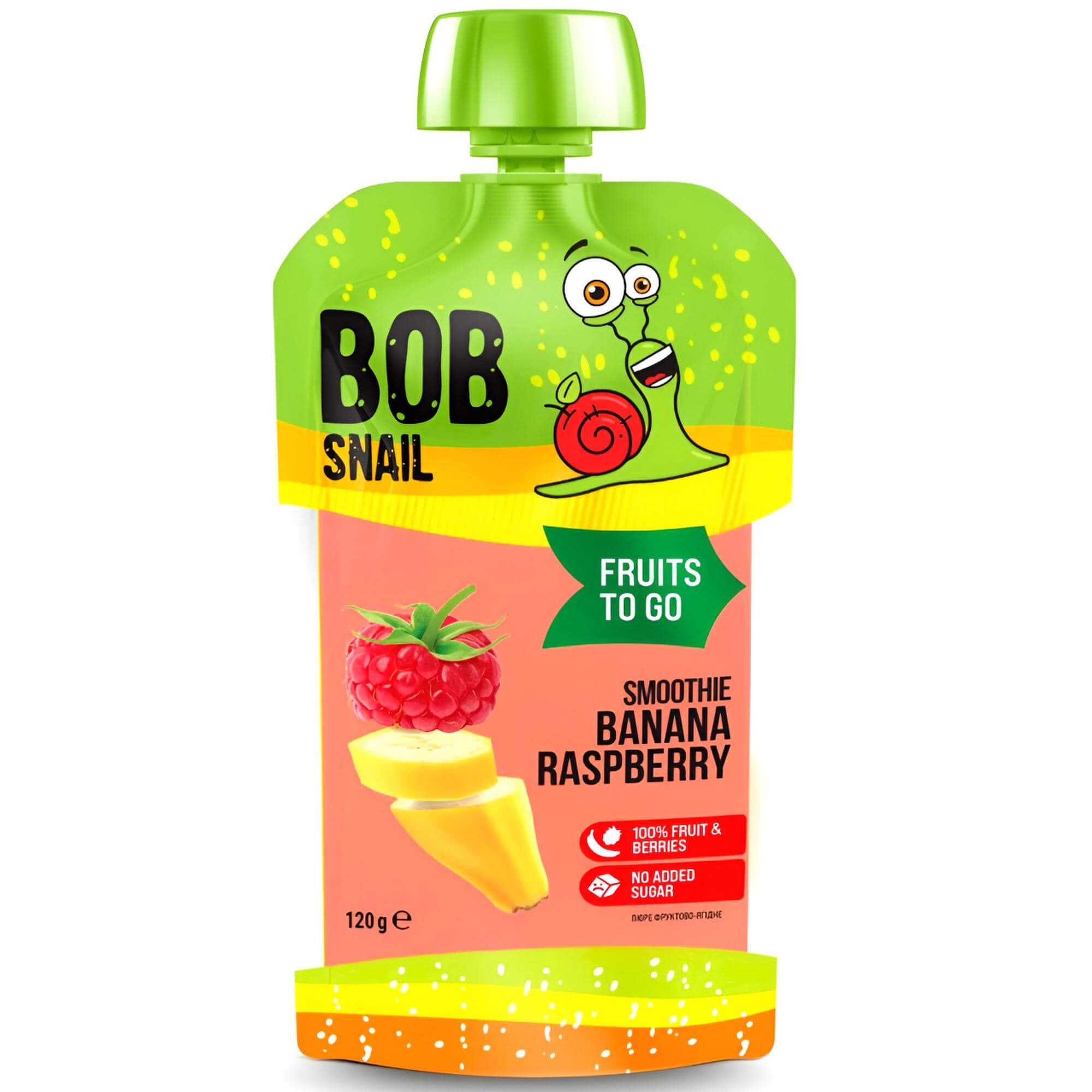Bob Snail Fruchtpüree Banane & Himbeere 120g