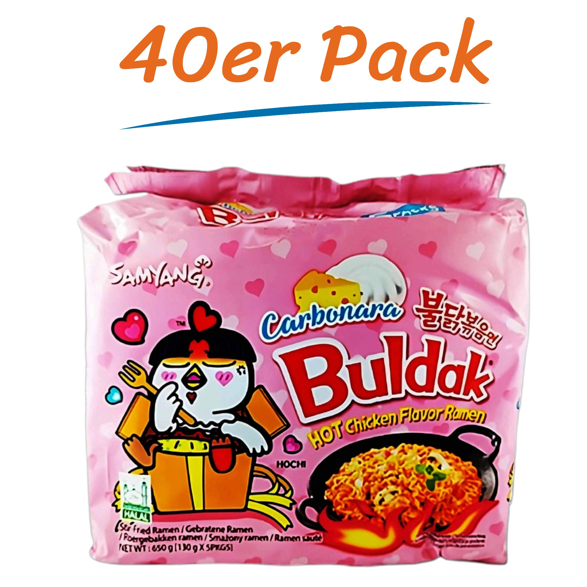 Samyang Buldak Instant Noodles Carbonara 40er Pack (40 x 130g)