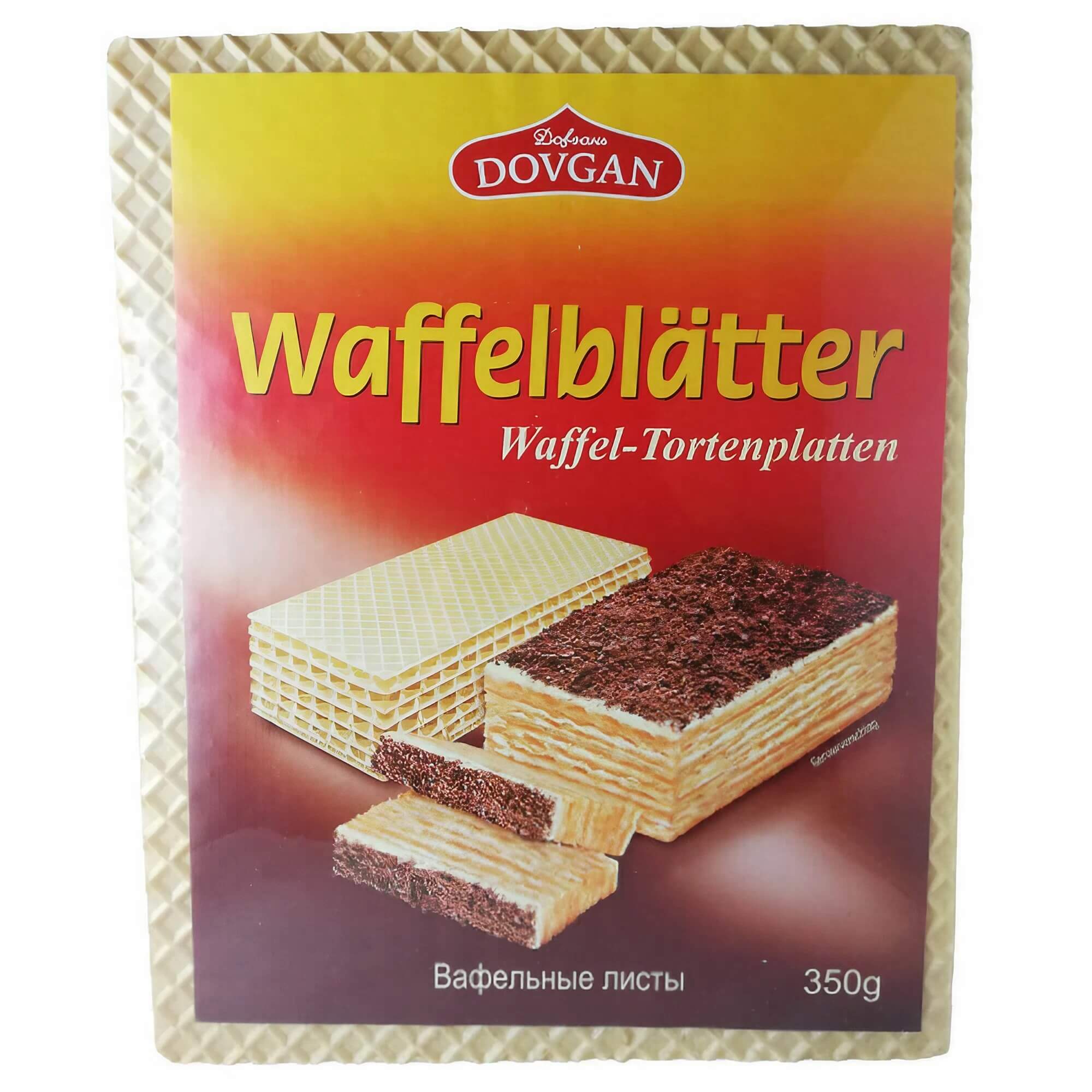 Dovgan wafelvellen taartplaten 10 stuks 350g