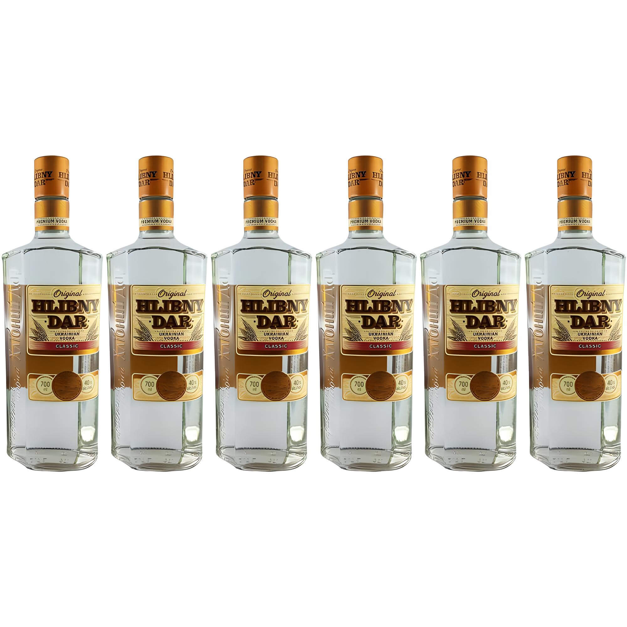 Vodka Hlibny Dar Classic 6er Sparset (6 x 0,7L)
