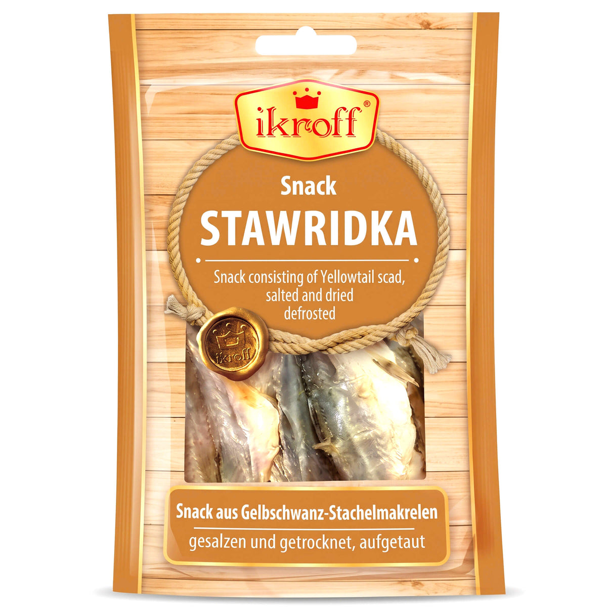 Ikroff Gelbschwanz-Stachelmakrelen Stawridka getrocknet & gesalzen 36g