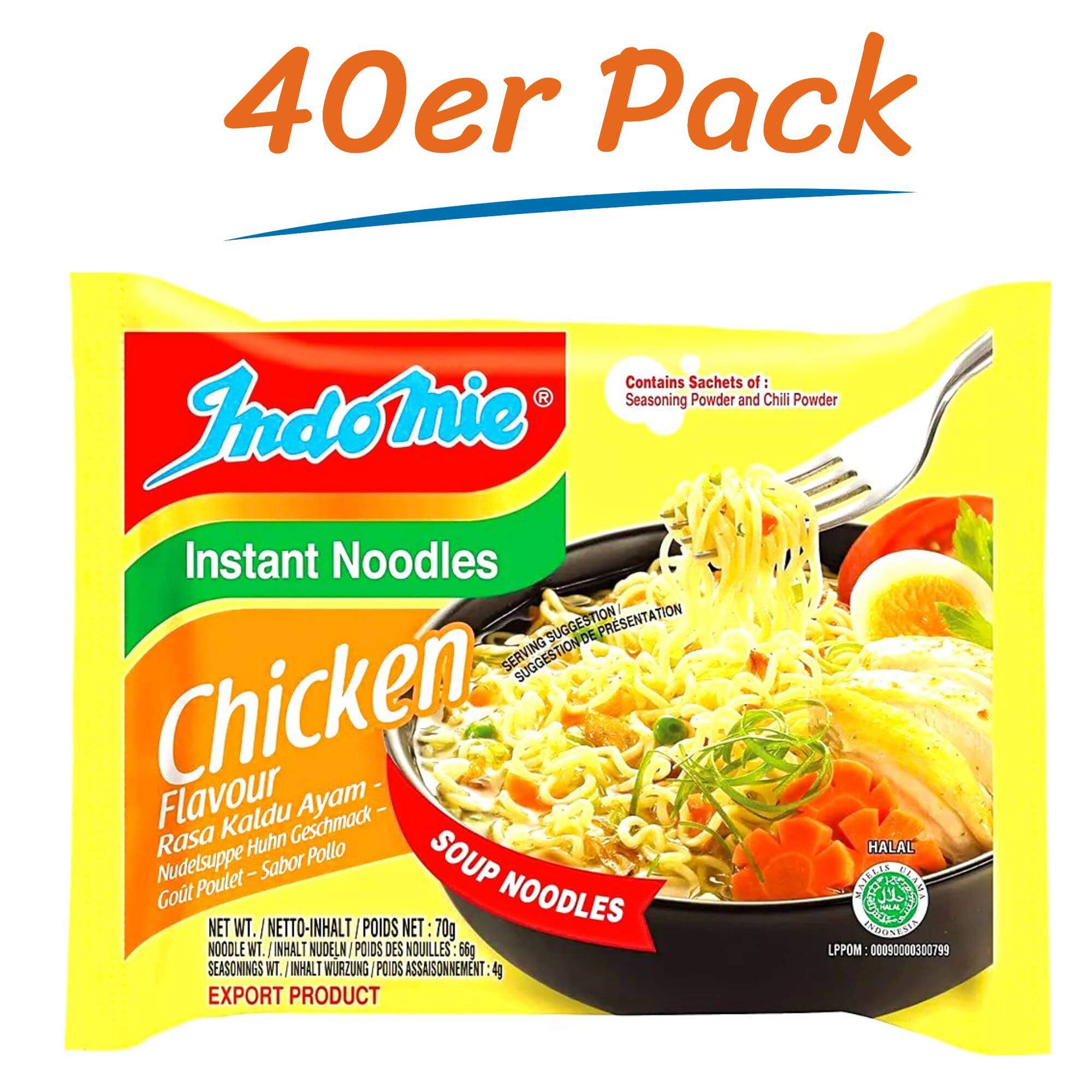 Indomie Instant Noodles Chicken 40er Pack (40 x 70g)