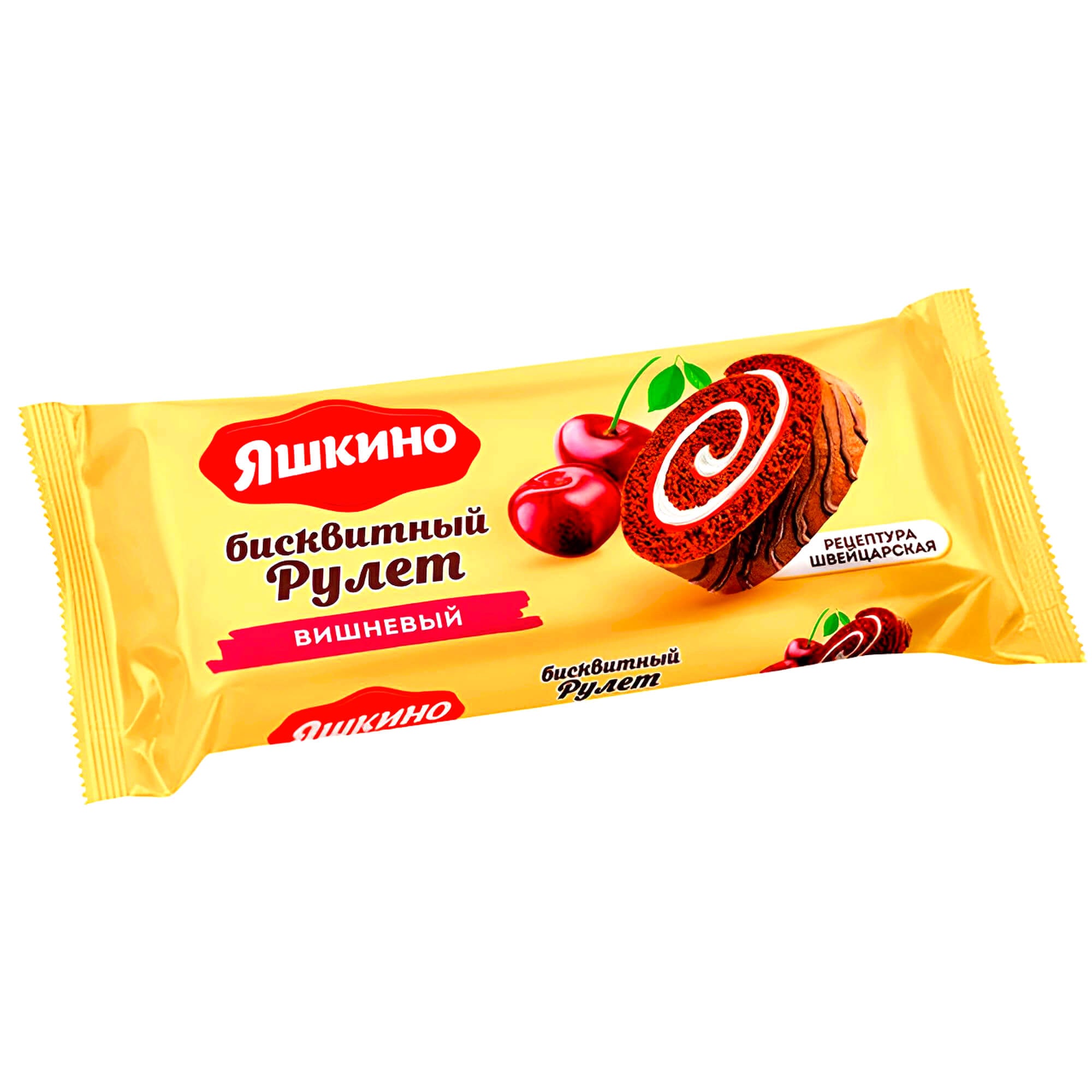 Jashkino Biskuitrolle mit Kirschgeschmack 200g