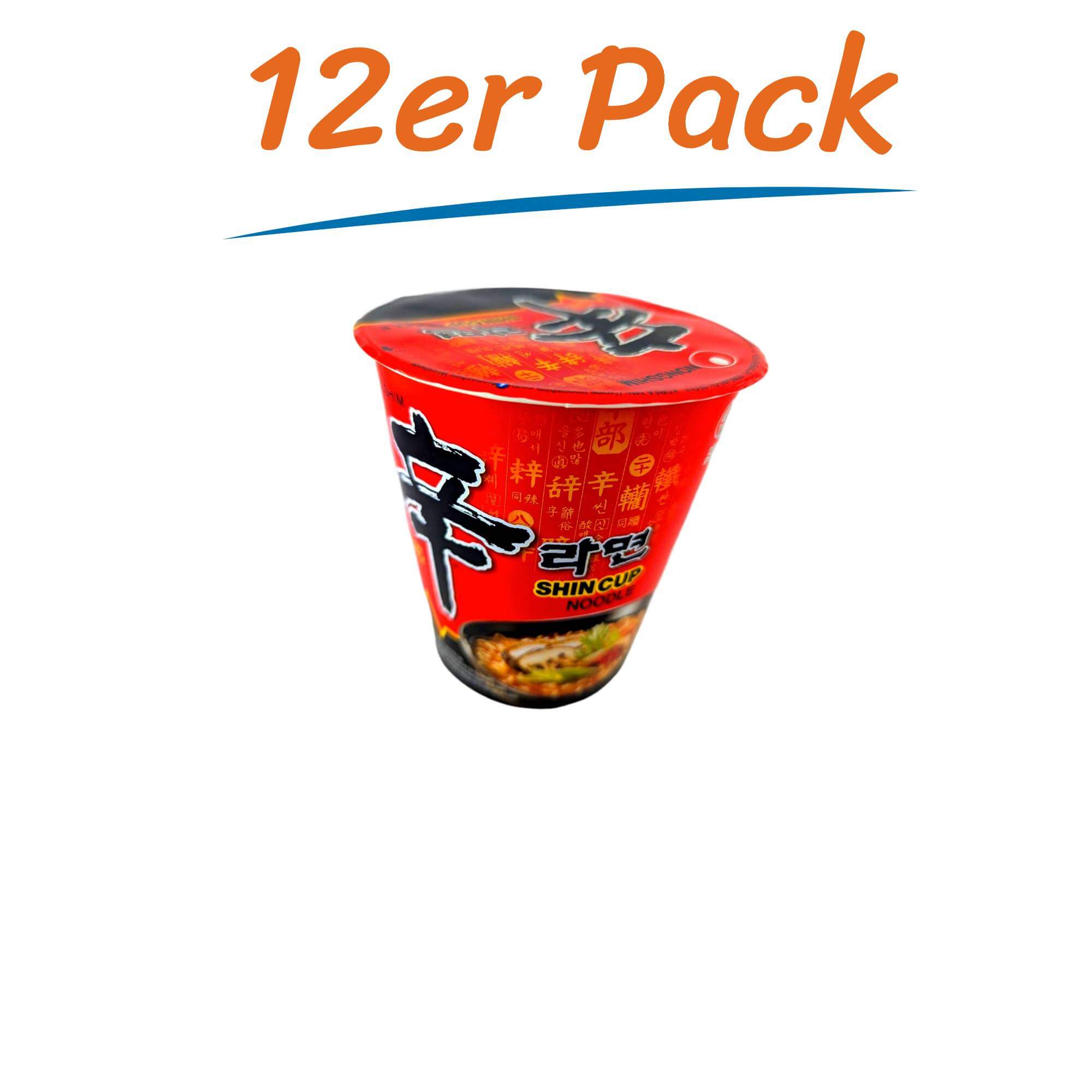 نودلز نونغشيم الفورية شين كوب في الكوب عبوة 12 (12 × 68غ)