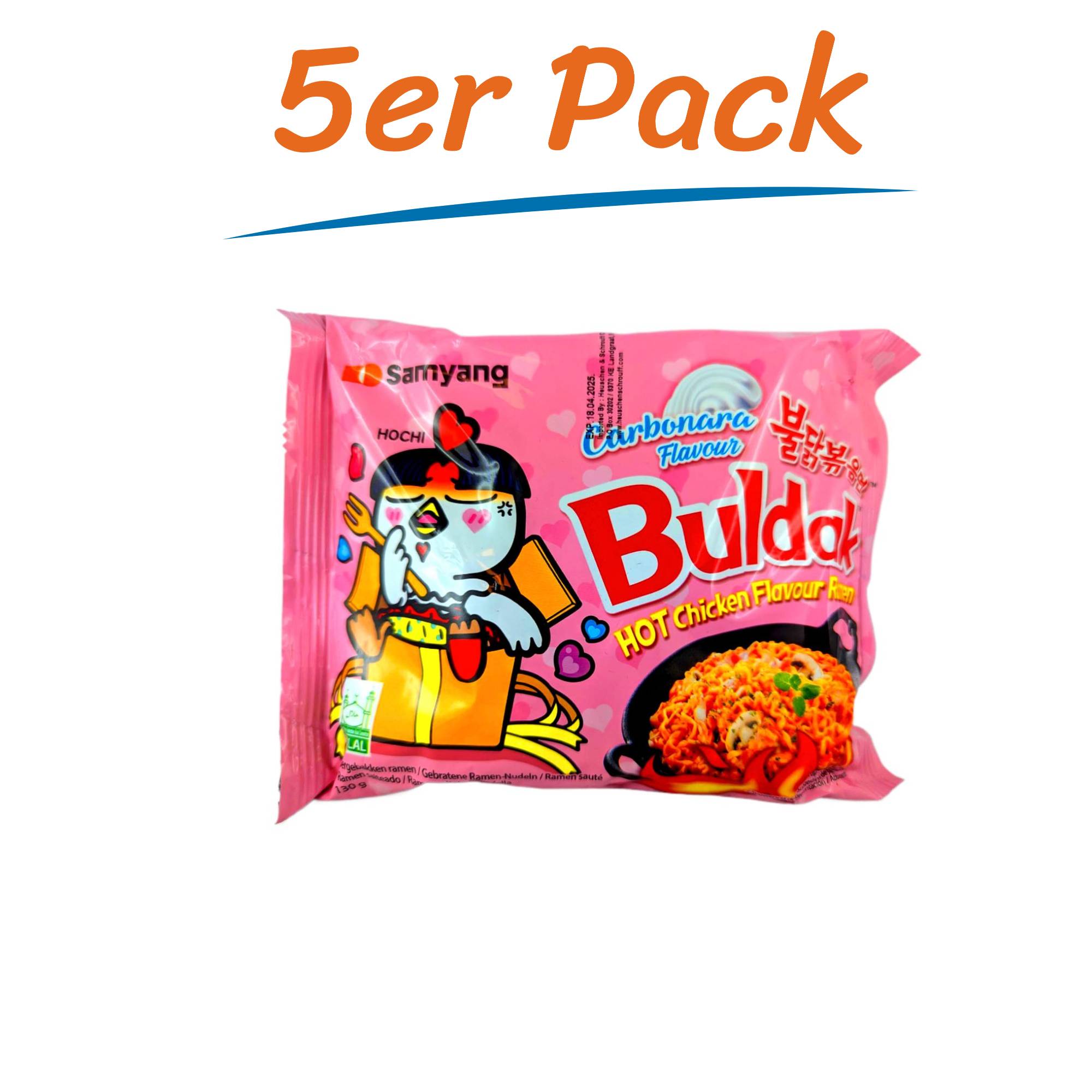 Samyang Ramen Hot Chicken Carbonara 5er Pack (5 x 130g)