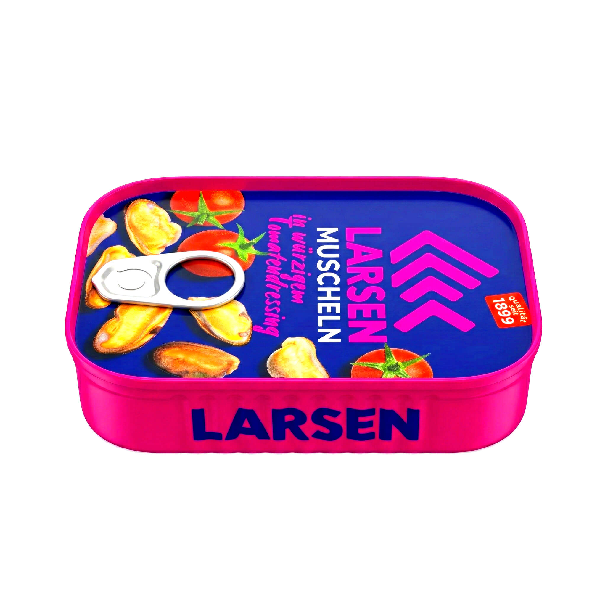 Larsen Muscheln in würzigem Tomatendressing 110g