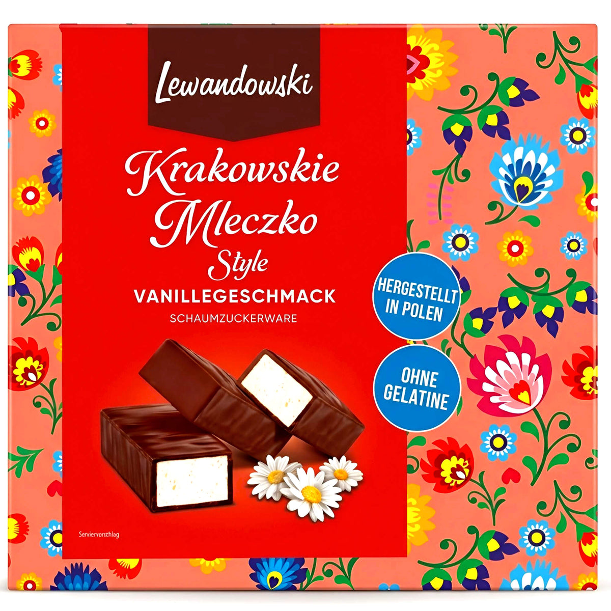 Lewandowski Krakowskie Mleczko Vogelmilch Pralinen Vanille 400g