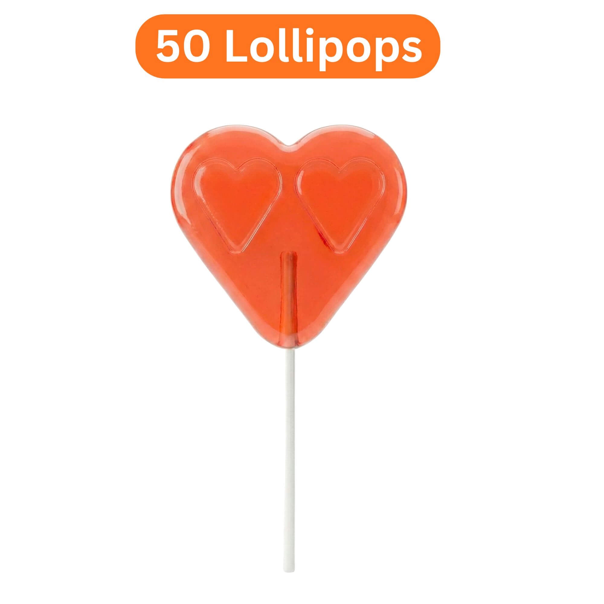 Lizak Lollipops großes Herz 50 Stück