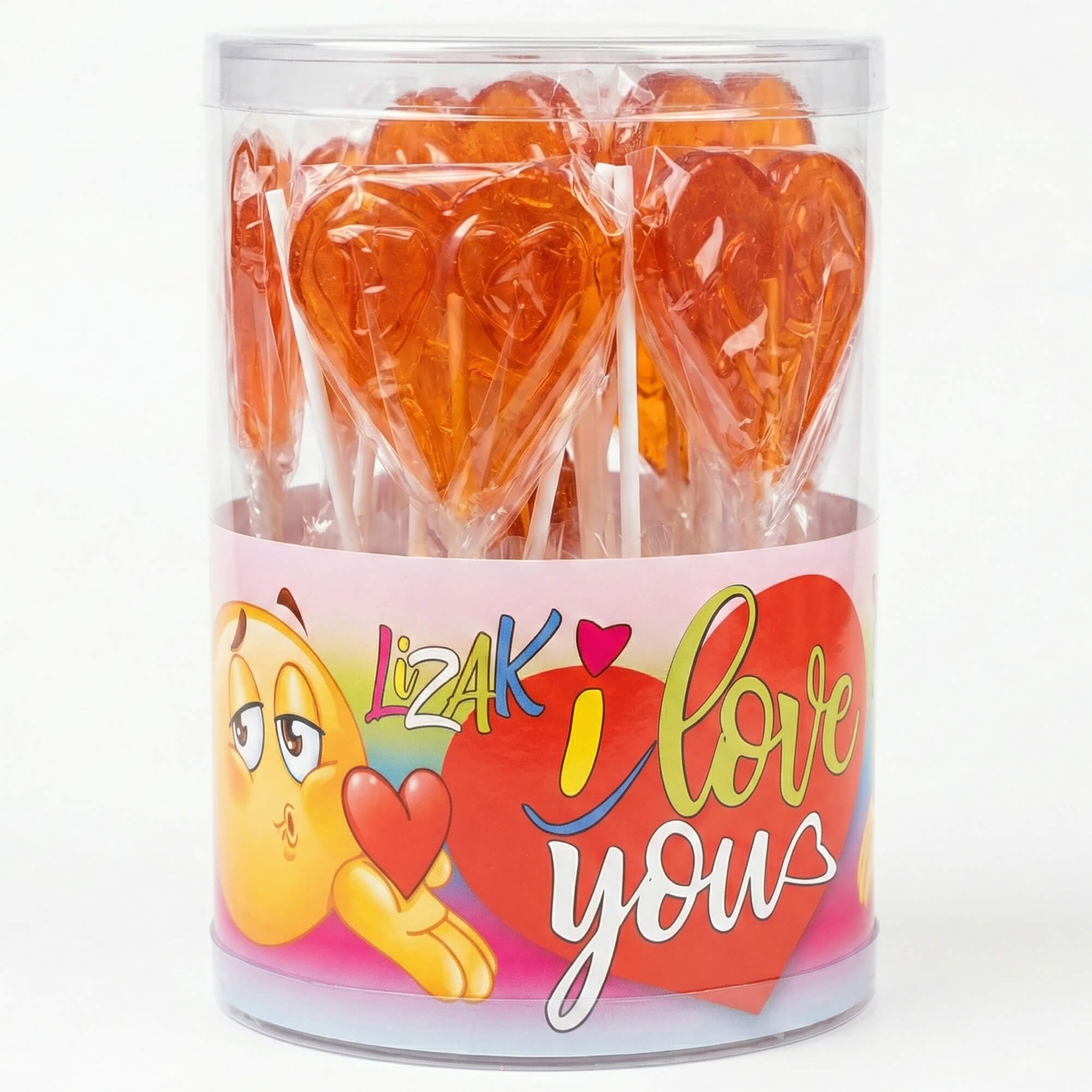 Lizak Lollipops großes Herz 50 Stück