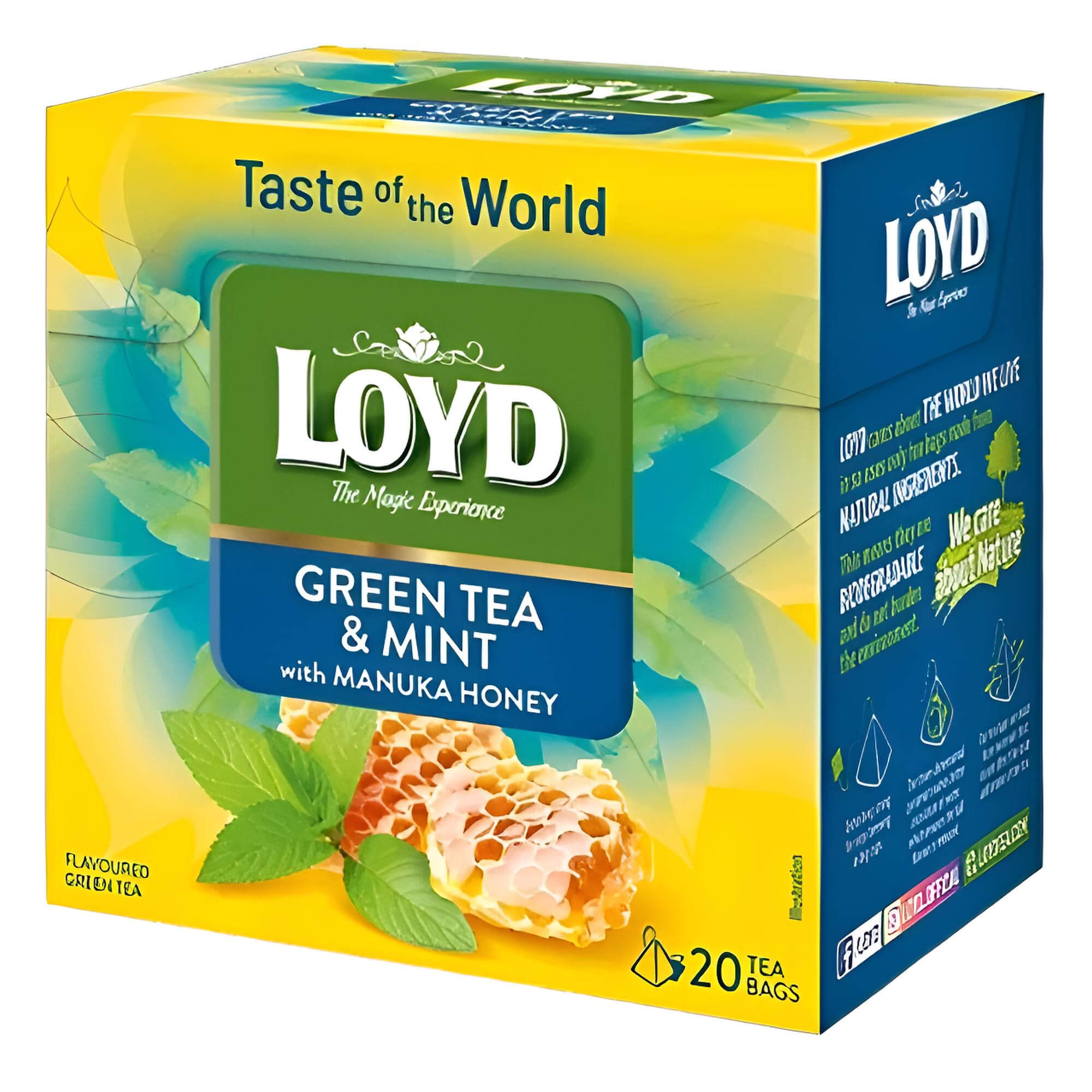 Loyd Grüner Tee Minze & Manuka Honig 20 Pyramidenbeutel