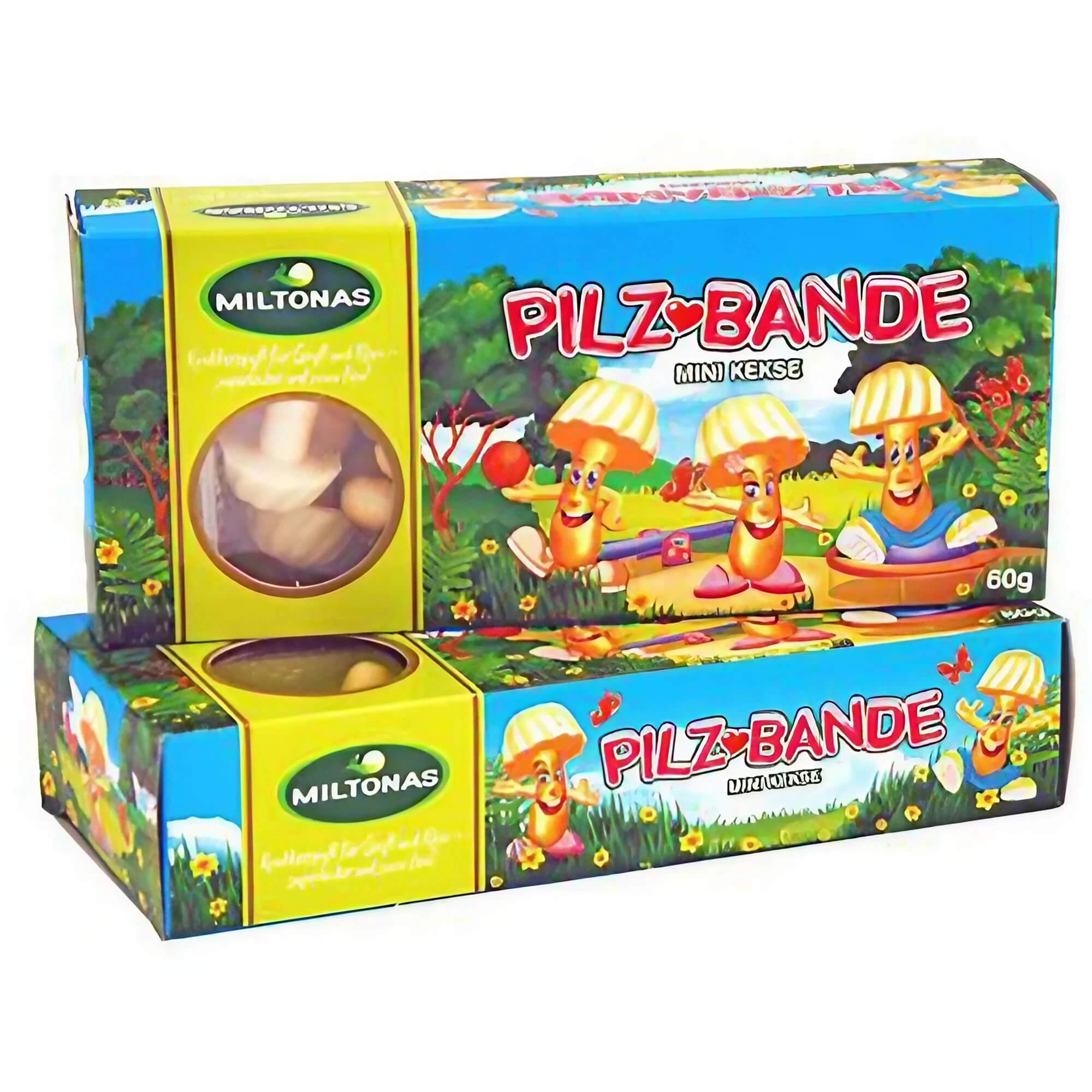 Mini ciasteczka Pilz-Bande biały kapelusz 60g