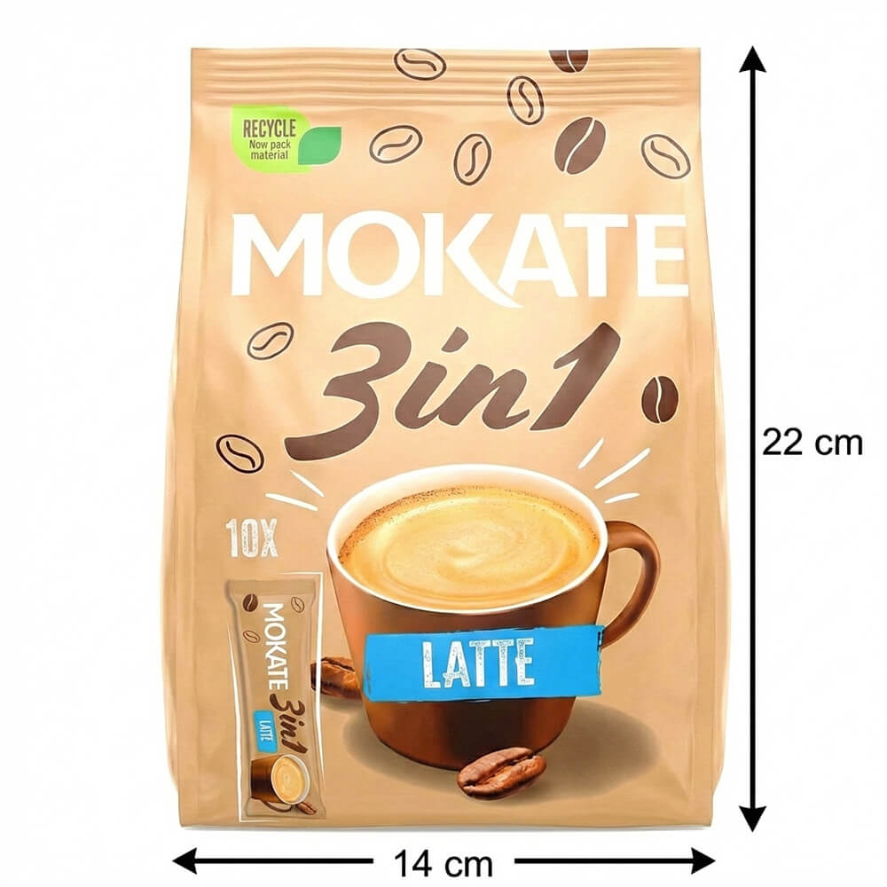 Mokate Kaffee Sticks 3 in 1 Latte (10 x 15g)