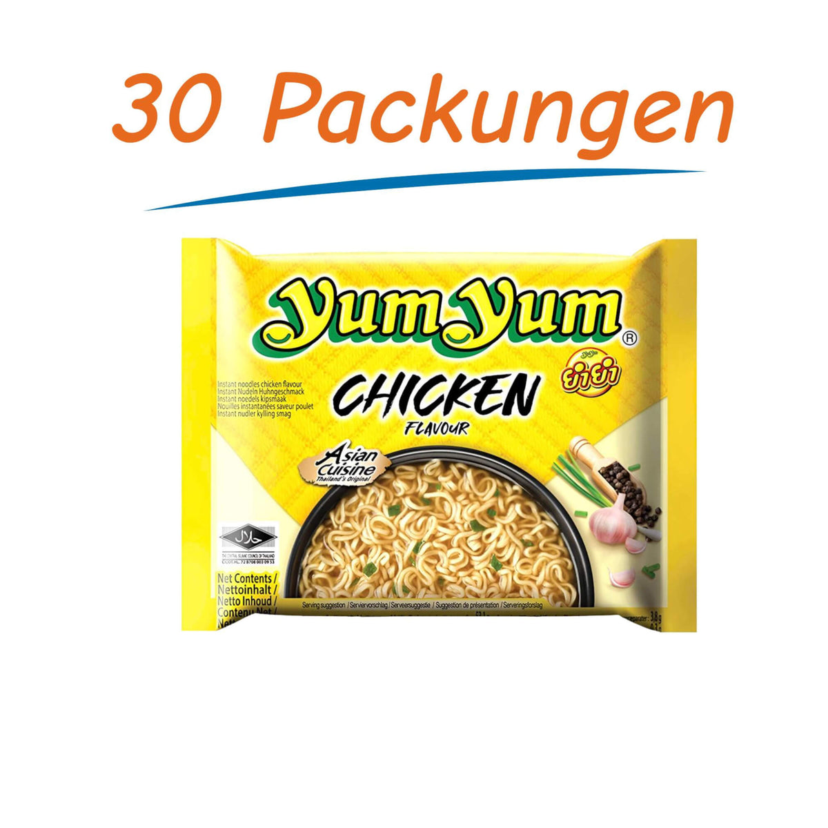 Yum Yum Instant Nudeln Chicken 30er Pack (30 x 60g)