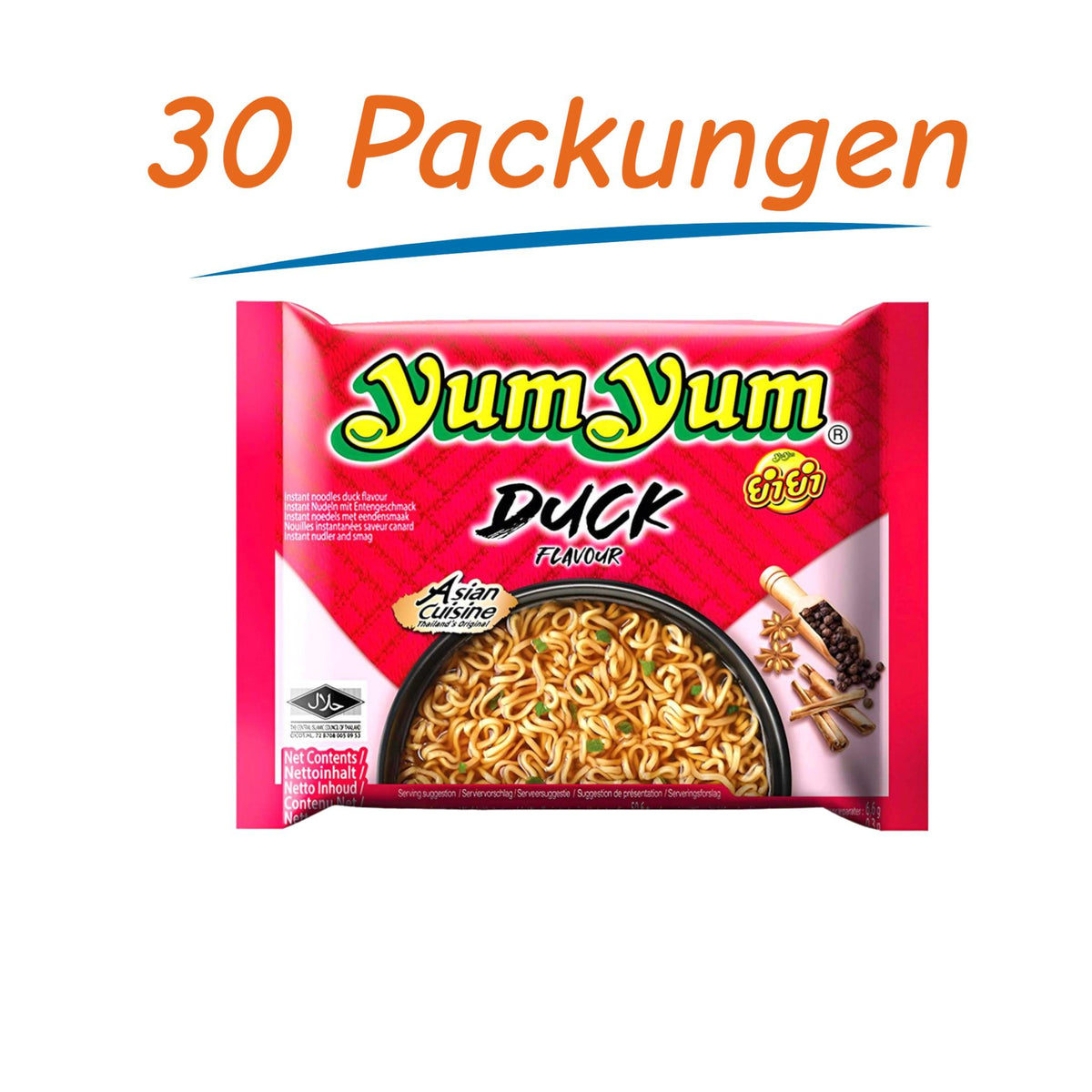Yum Yum Instant Nudeln Duck 30er Pack (30 x 60g)