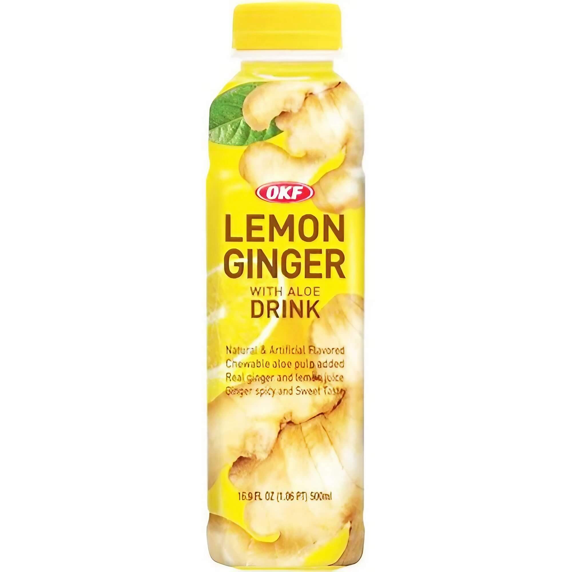 OKF Aloe Vera King drankje citroen & gember 500ml incl. 0,25€ eenwegstatiegeld