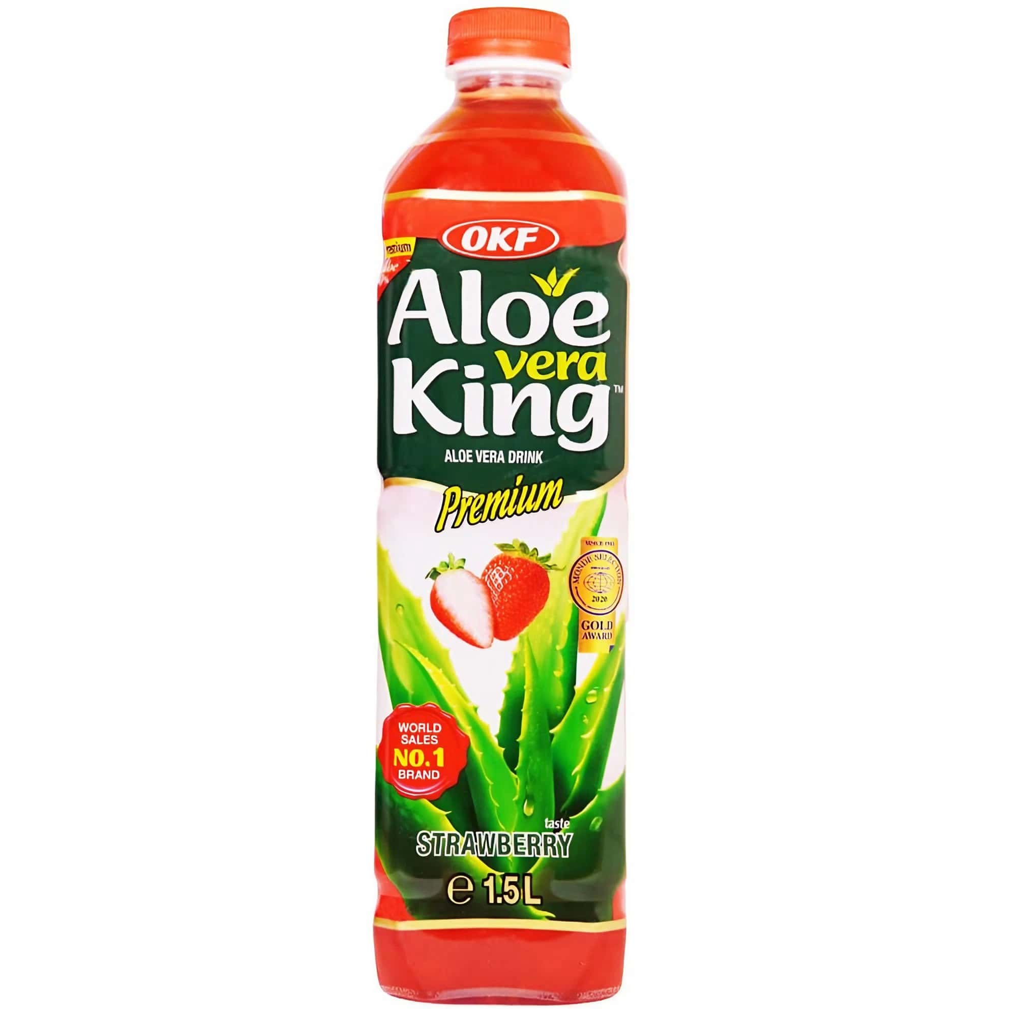 OKF Aloe Vera King drankje aardbei 1500ml incl. 0,25€ eenwegstatiegeld