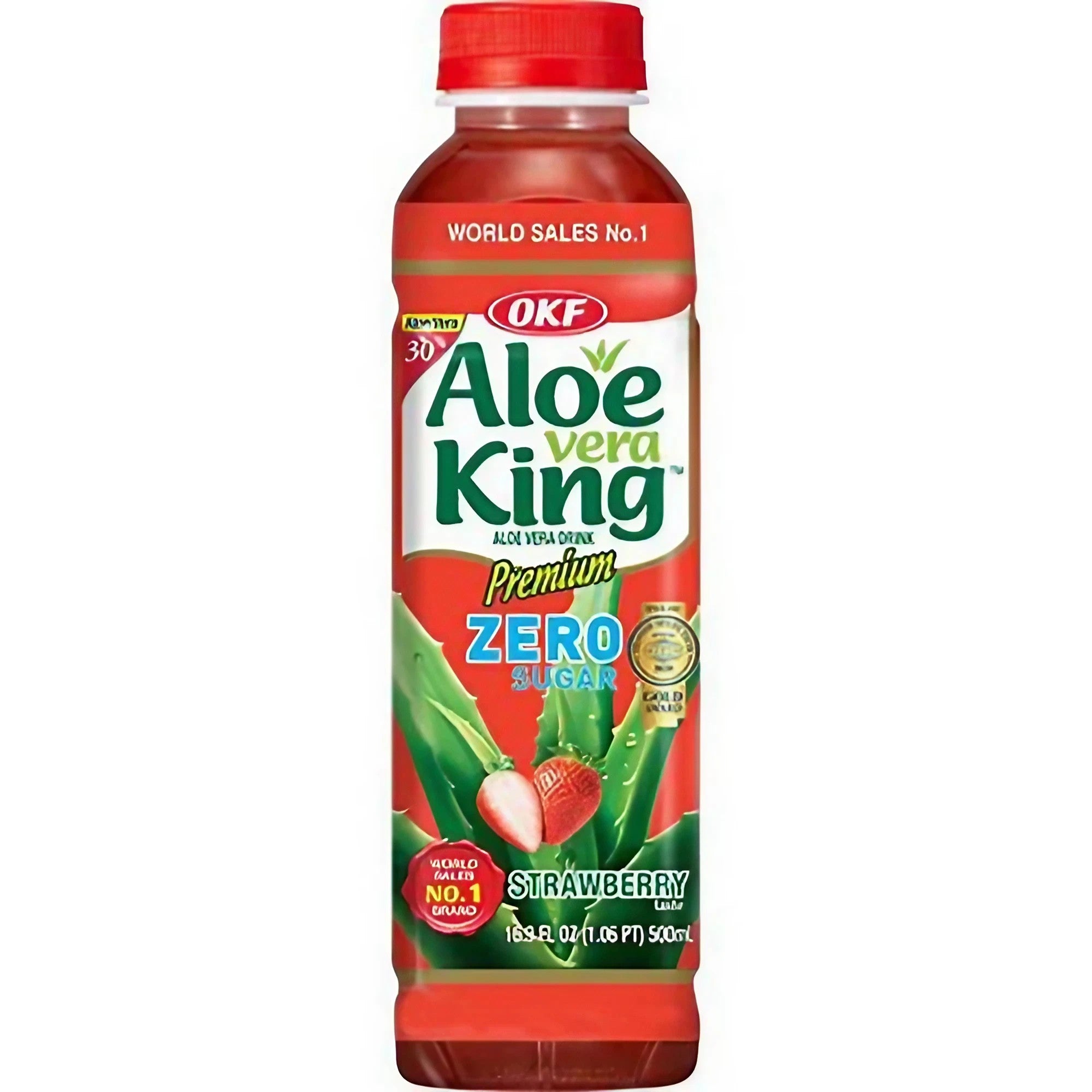 OKF Aloe Vera King drankje aardbei suikervrij 500ml incl. 0,25€ eenmalige statiegeld