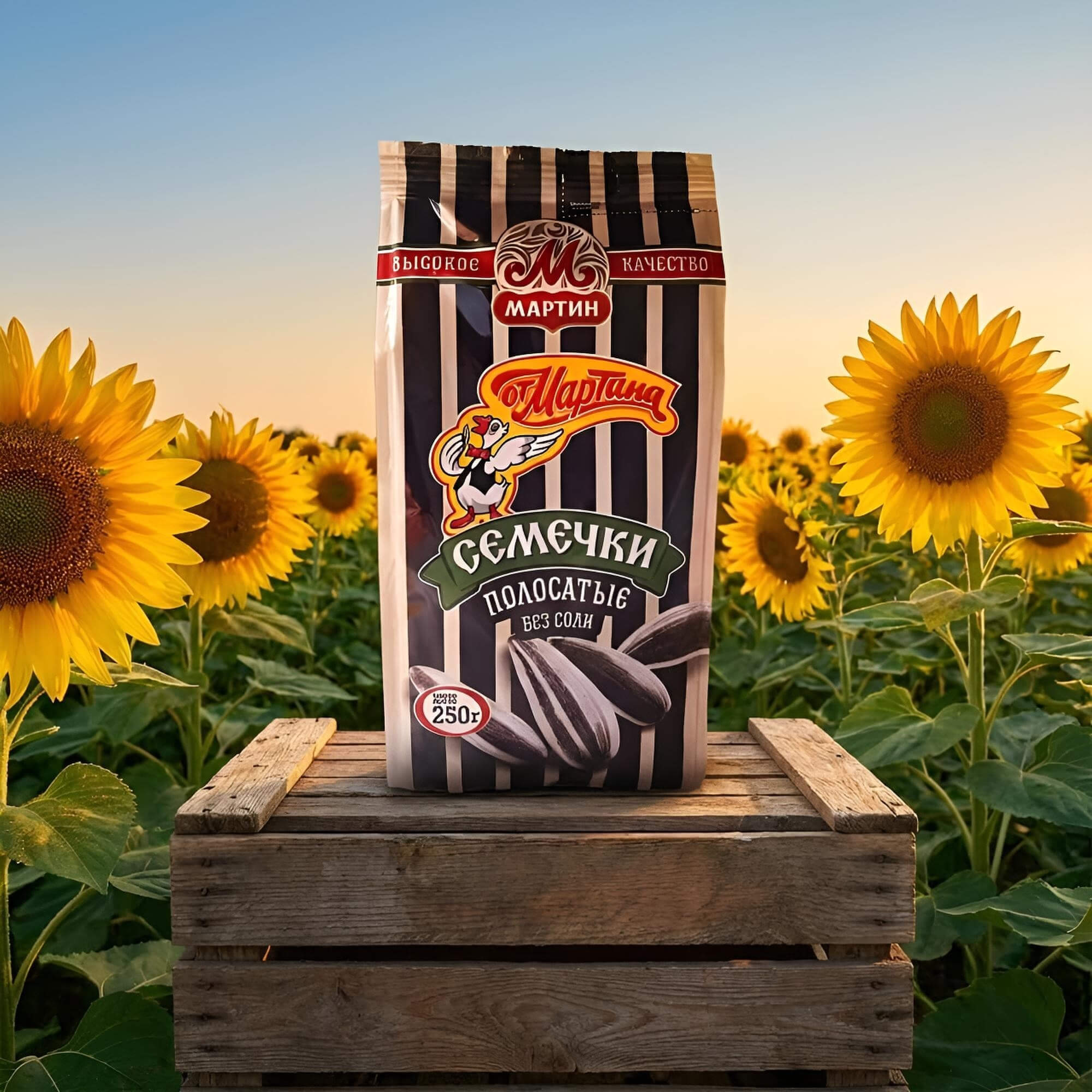 Ot Martina gestreifte Sonnenblumenkerne geröstet & ungesalzen 250g