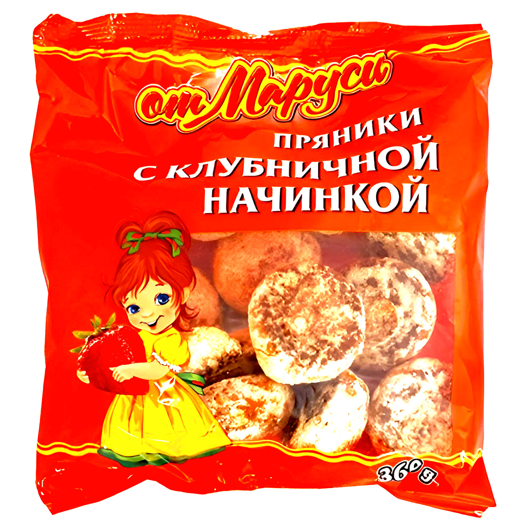 Ot Marusi Lebkuchen Prjaniki mit Erdbeerfüllung 360g