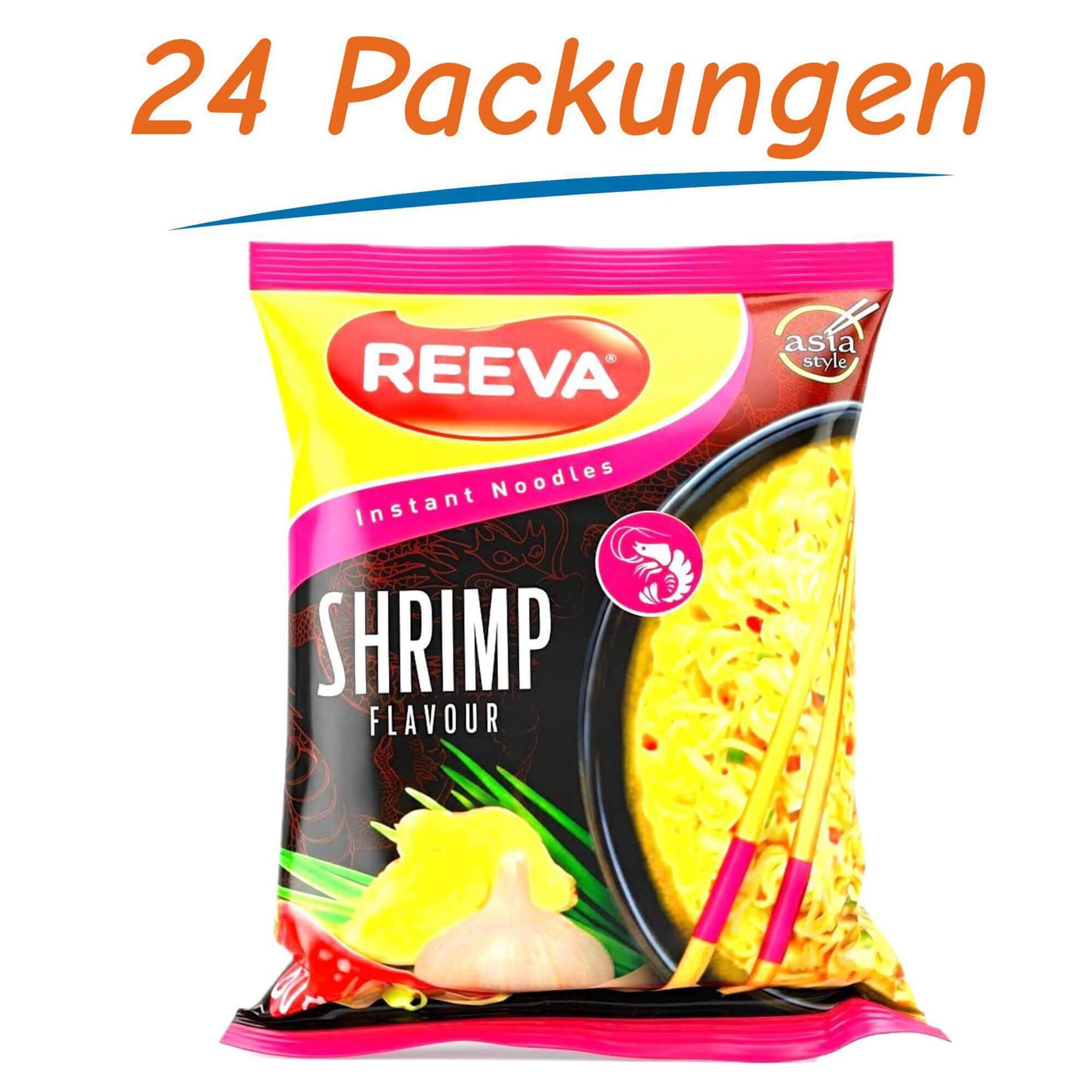 Reeva Instant Noodles Garnele 24er Pack (24 x 60g)