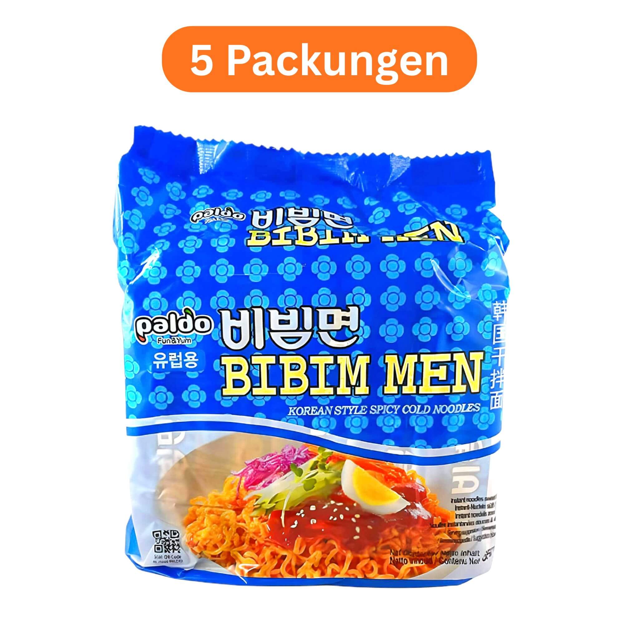 Paldo Bibim Men Instant Nudeln süß & scharf 5er Pack (5 x 130g)