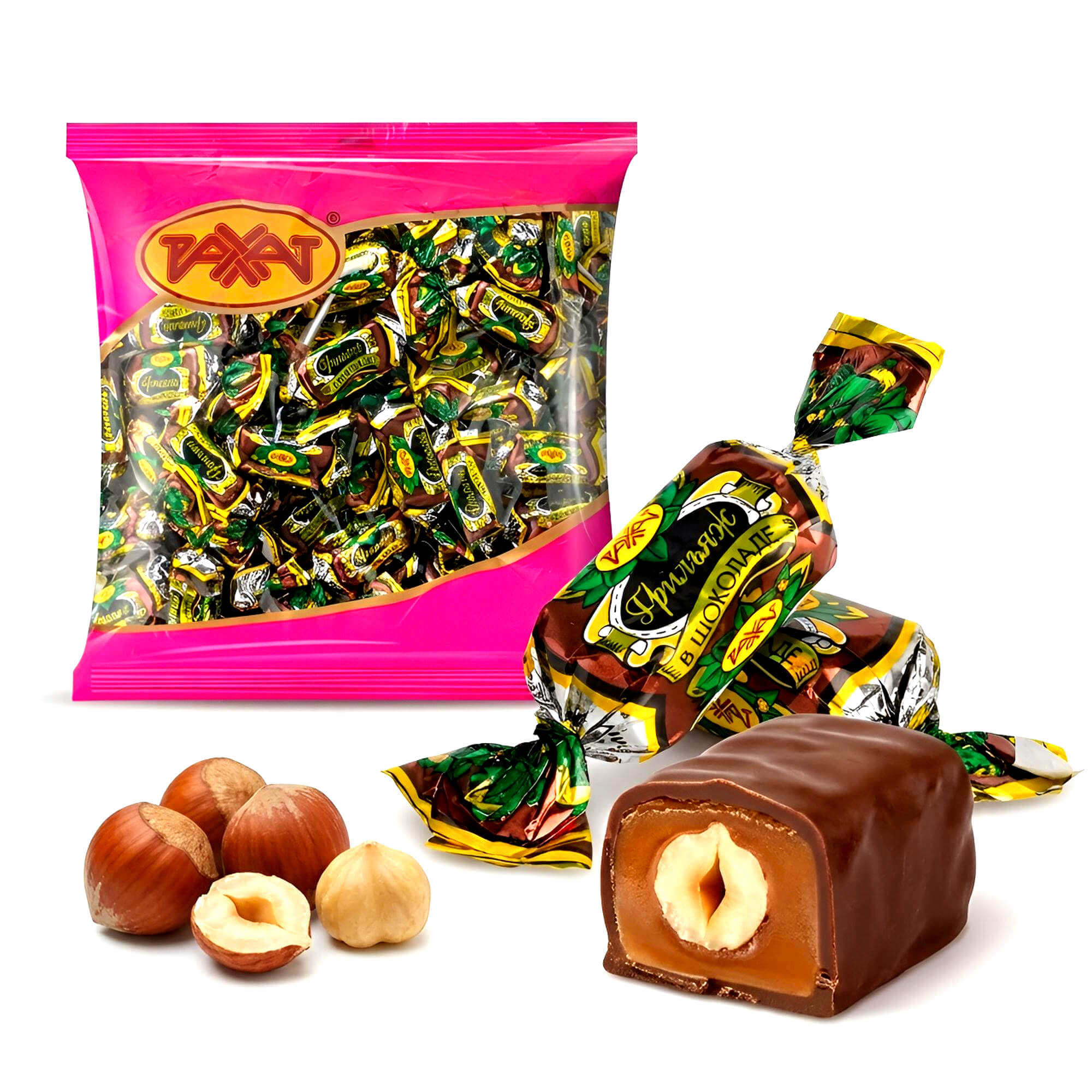 Rakhat Pralinen "Griljash" mit Erdnüssen & Kakaoglasur 1kg