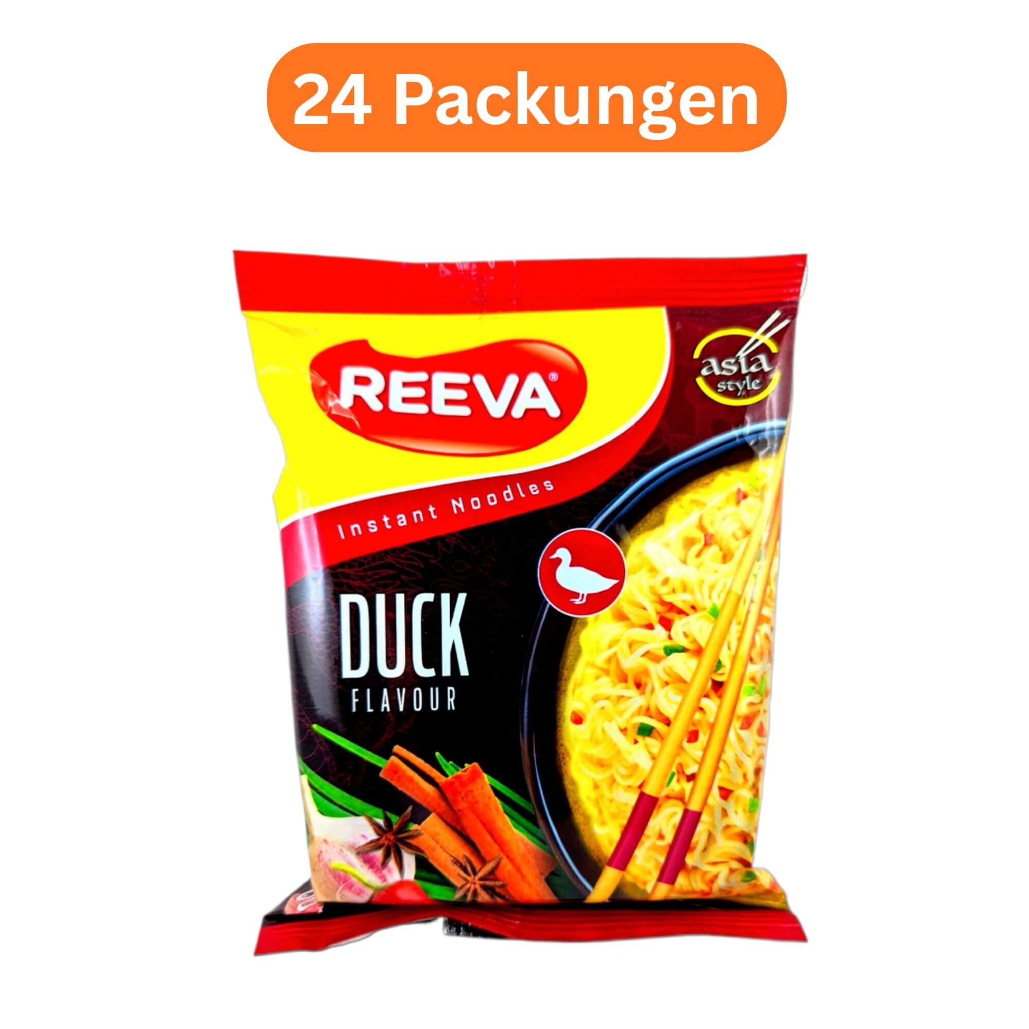 Reeva Instant Noodles Ente 24er Pack (24 x 60g)