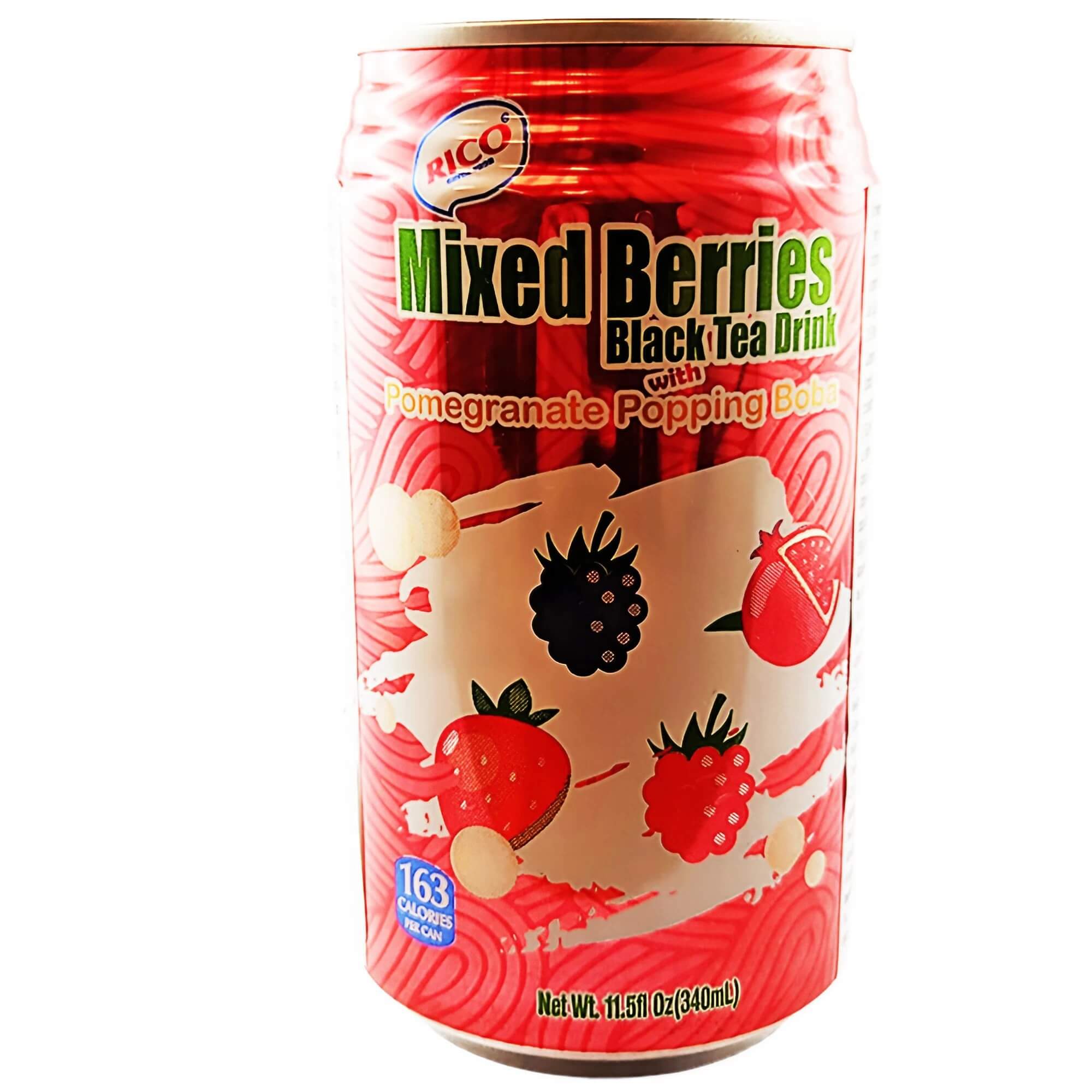 Rico Bubble Tea Getränk Gemischte Beeren mit Granatapfel Tapiokaperlen ... Rico Bubble Tea Getränk Gemischte Beeren mit Granatapfel Tapiokaperlen ...