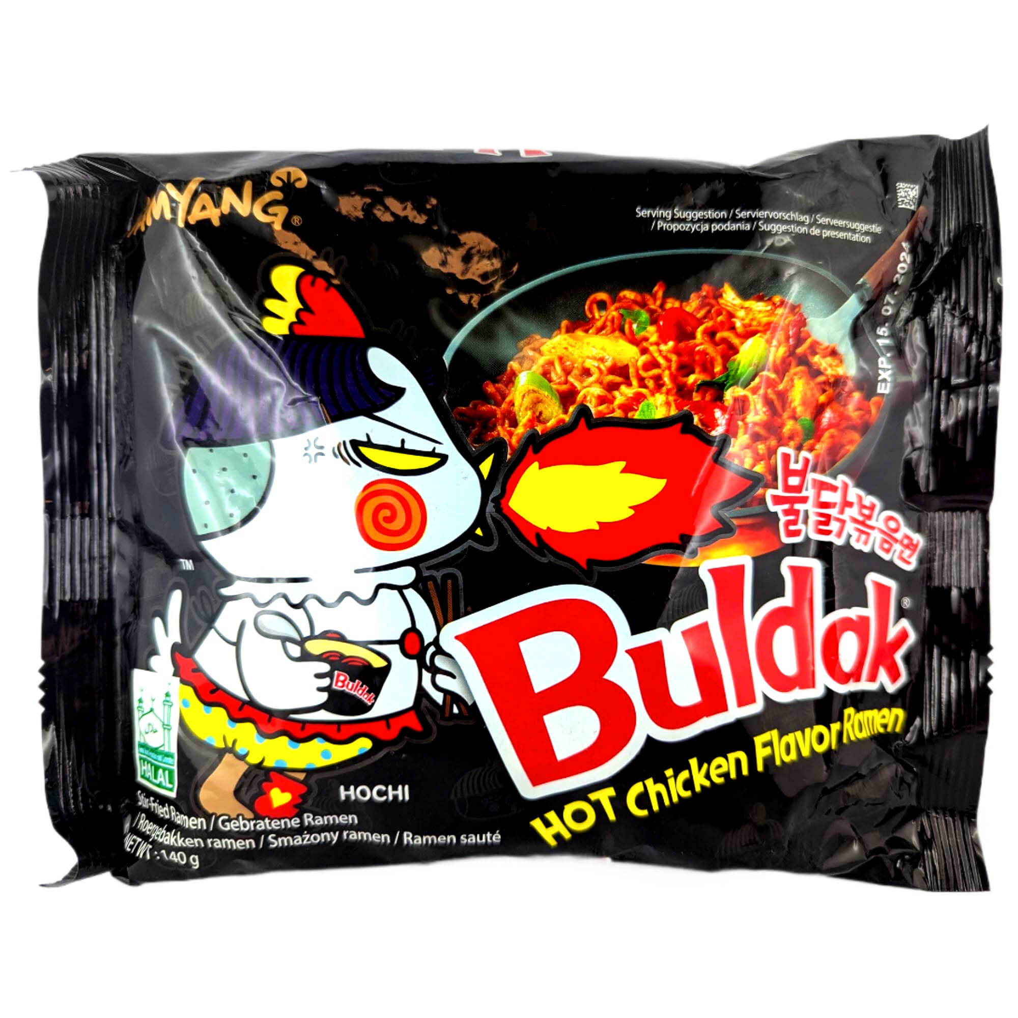 Samyang Buldak Instant Noodles Huhn scharf 140g