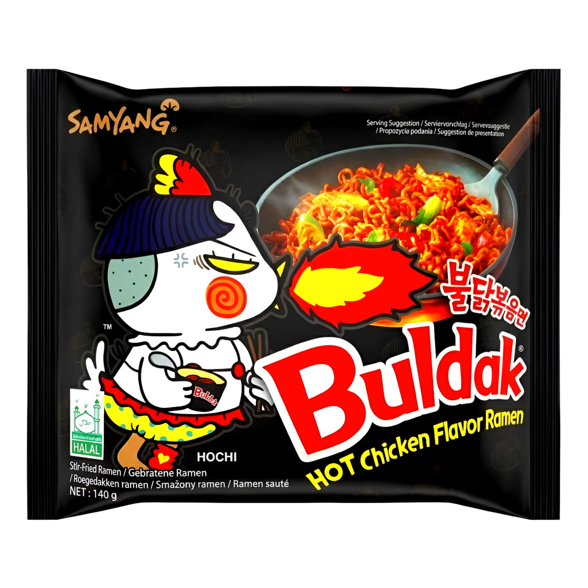 Samyang Buldak Instant Noodles Huhn scharf 140g