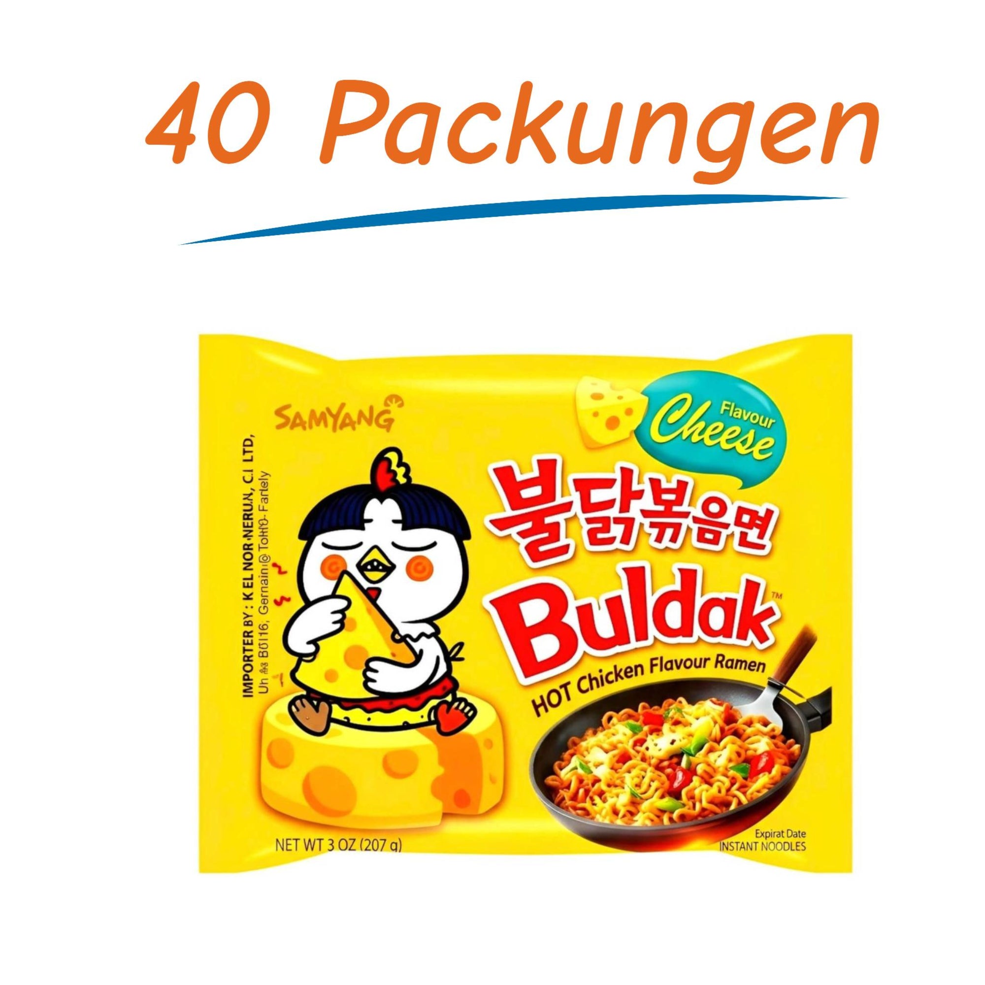Samyang Ramen Hot Chicken Cheese 40er Pack (40 x 140g)