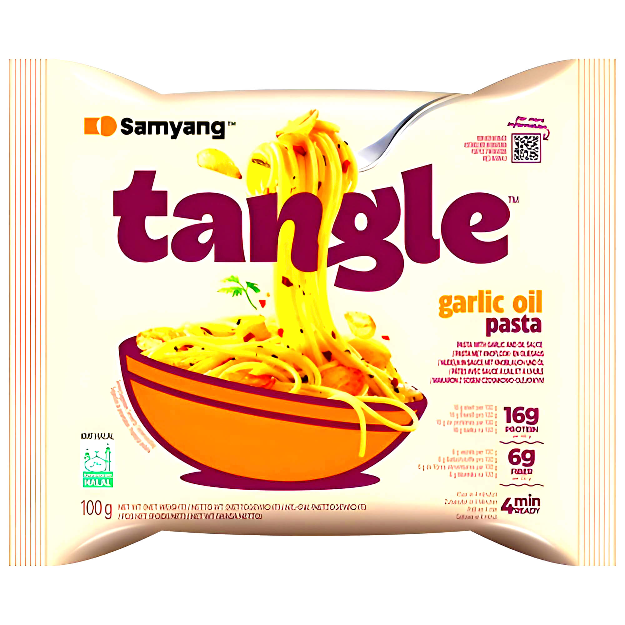 Samyang Tangle Instant Noodles mit Knoblauchöl 100g