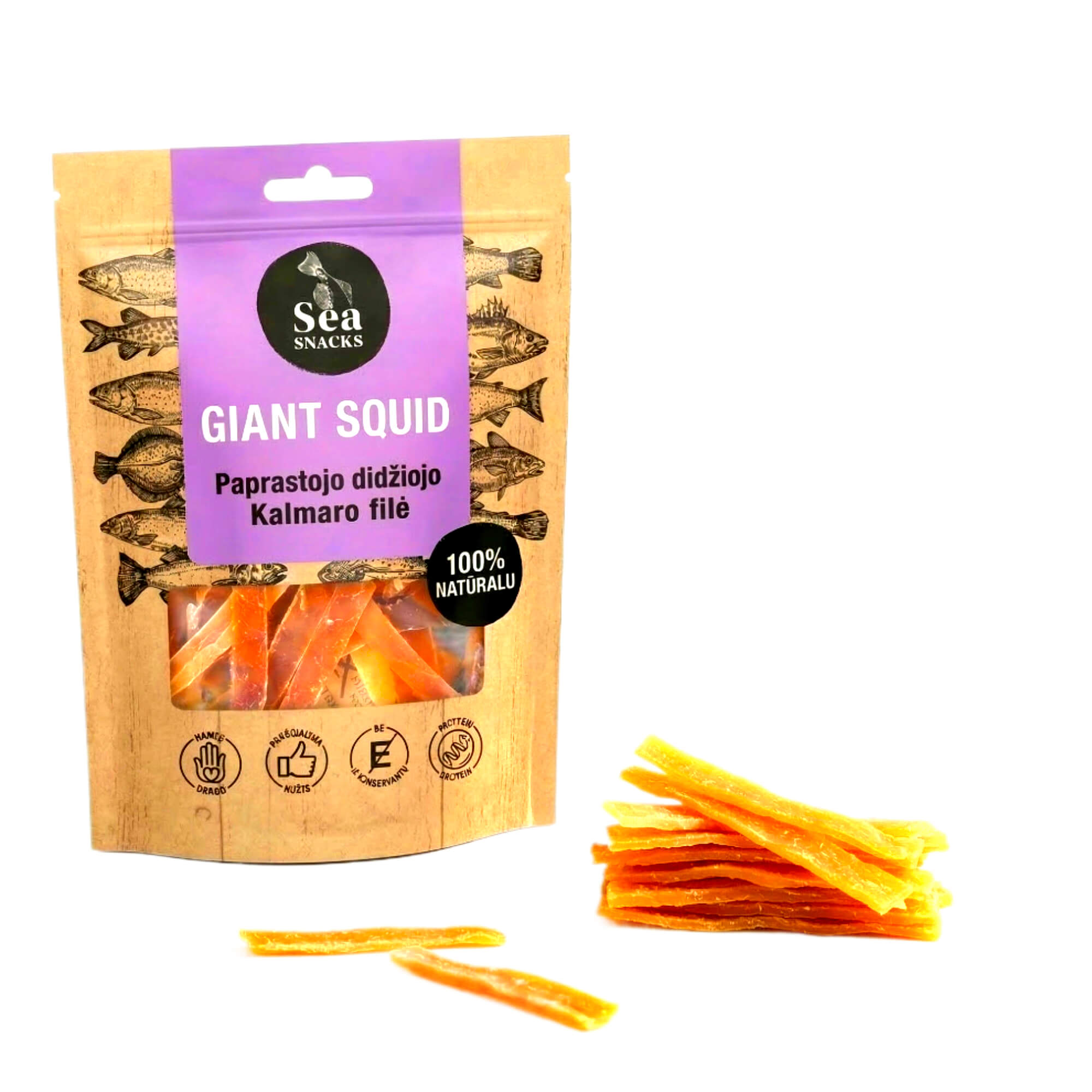 Sea Snacks Tintenfischfilet getrocknet & gesalzen 30g