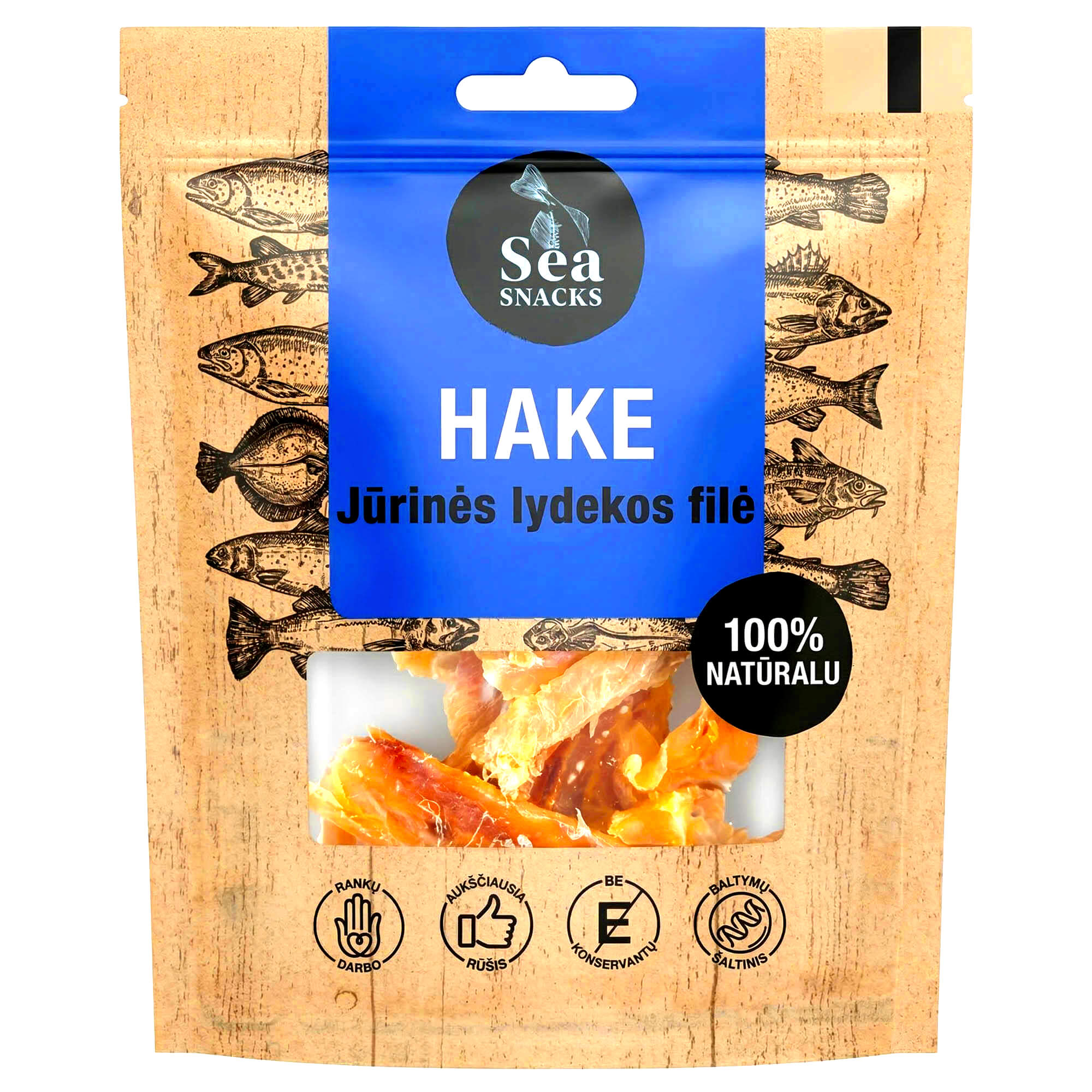 Sea Snacks Argentinischer Seehechtfilet getrocknet & gesalzen 30g