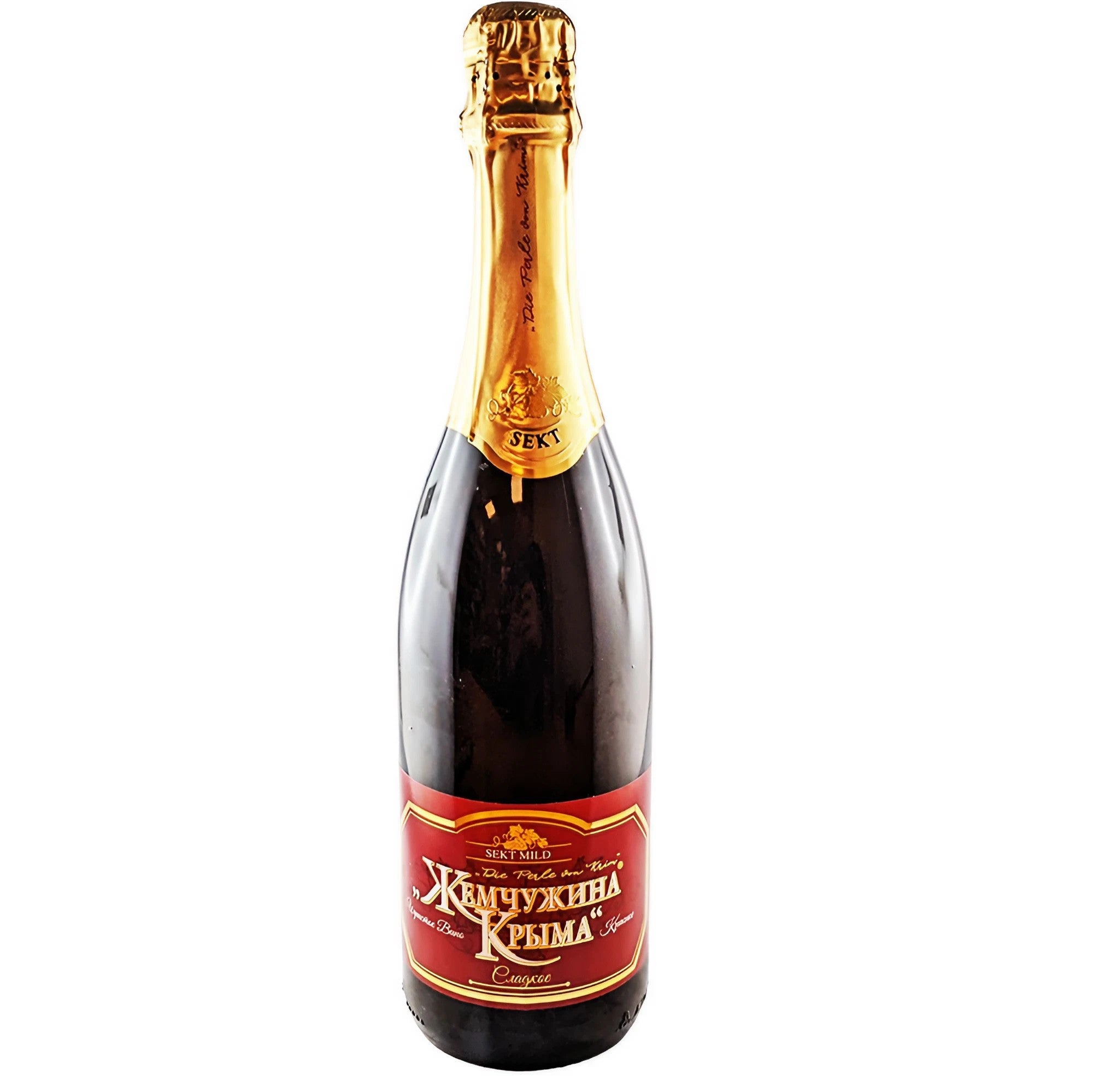 Sekt Zhemchuzhina Krima rood mild 0,75L 12,5% vol.