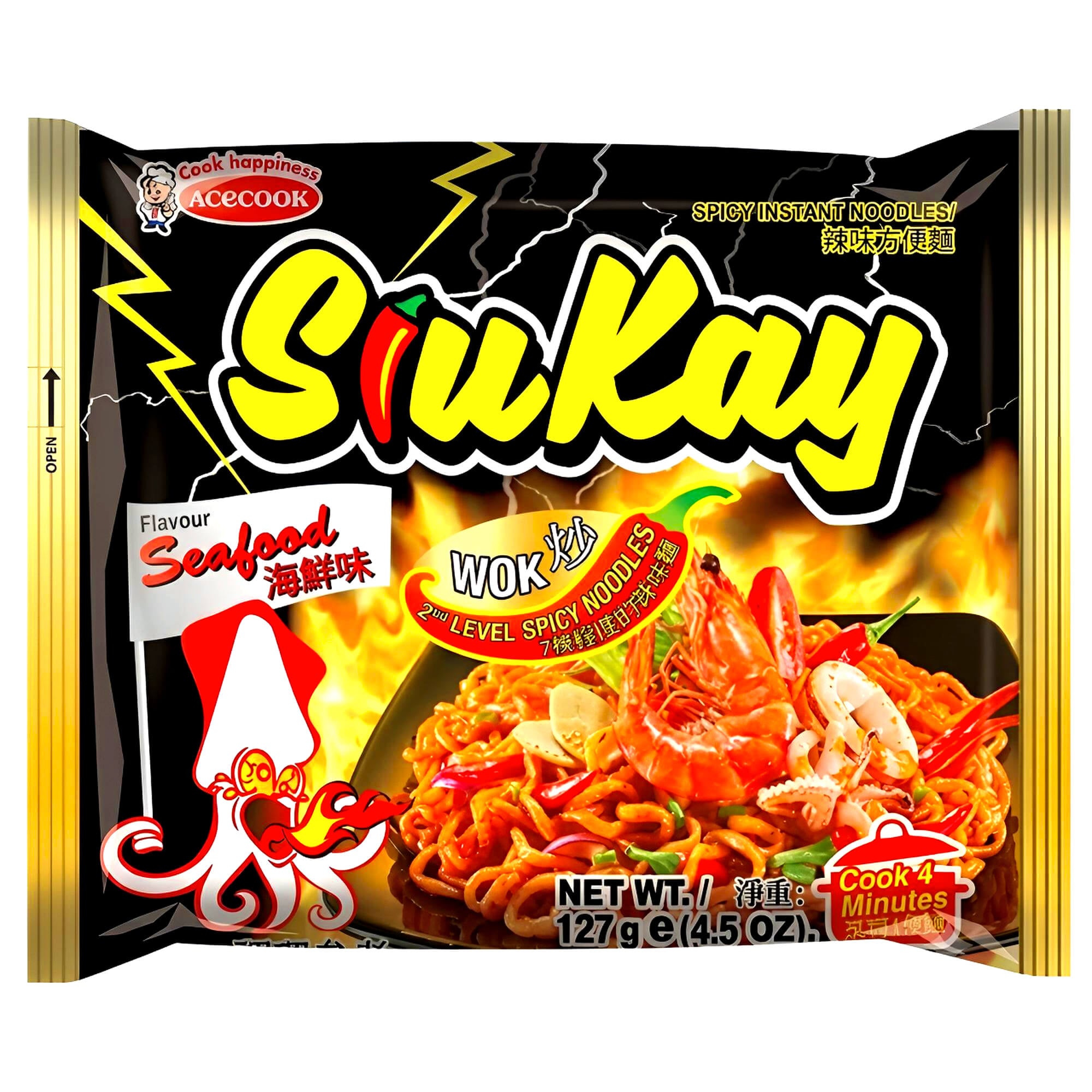 SiuKay Wok Instant Noodles Meeresfrüchte 127g