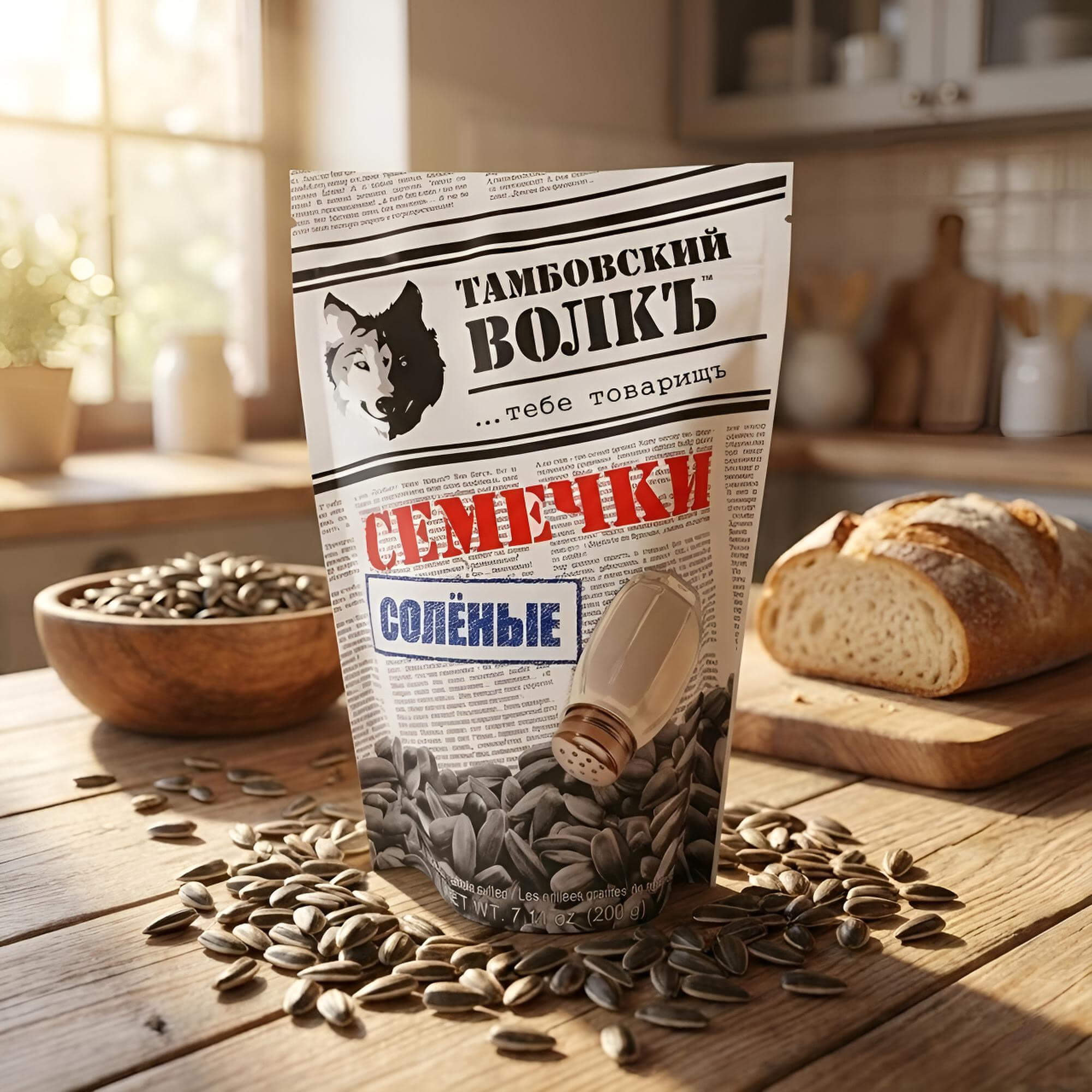 Tambovsky Volk Sonnenblumenkerne geröstet & gesalzen 15er Pack (15 x 200g)