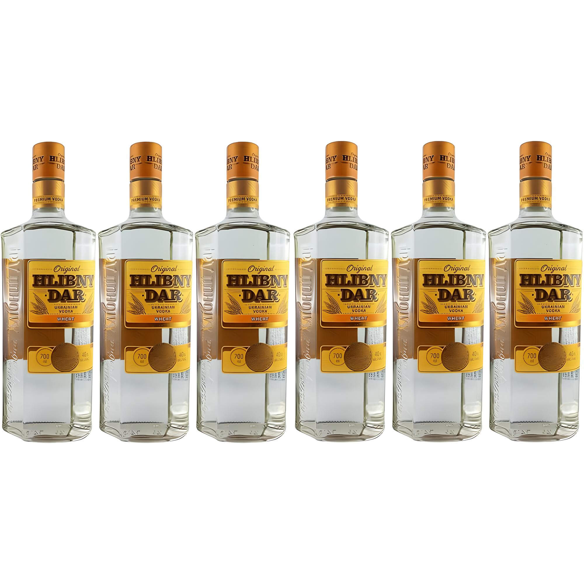 Vodka Hlibny Dar Wheat 6er Sparset (6 x 0,7L)