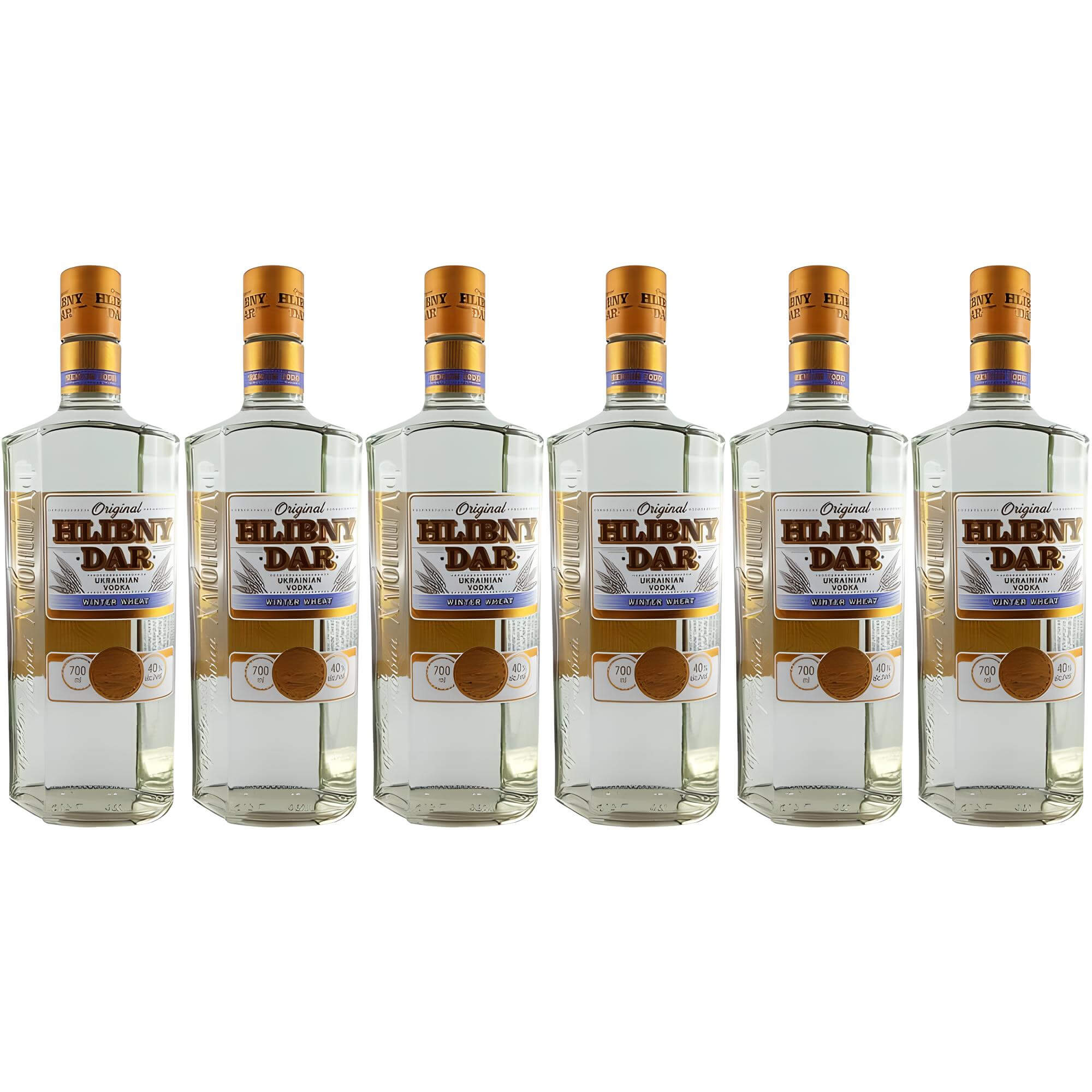 Vodka Hlibny Dar Winter Wheat 6er Sparset (6 x 0,7L)