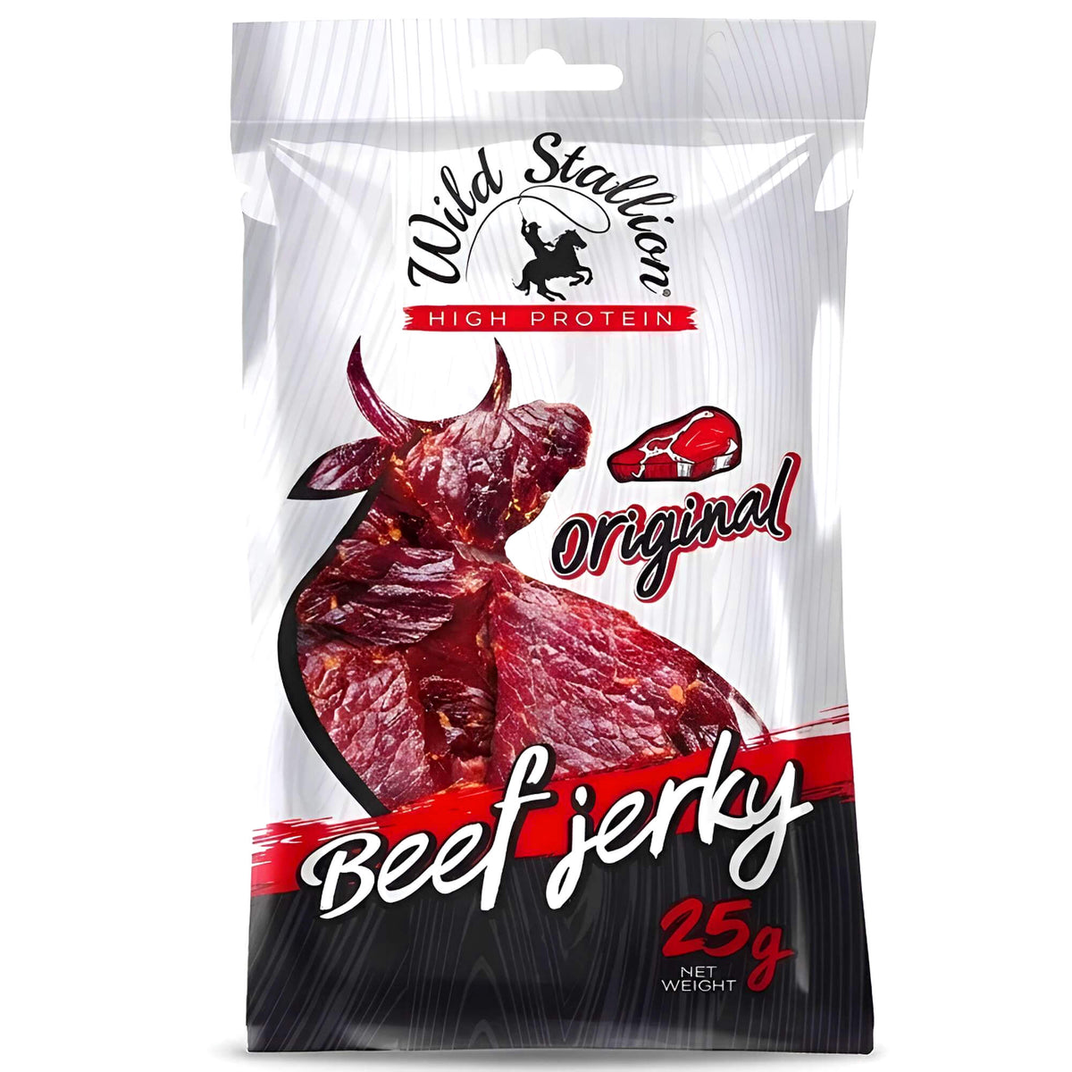 Wild Stallion Beef Jerky Original Protein Snack 25g