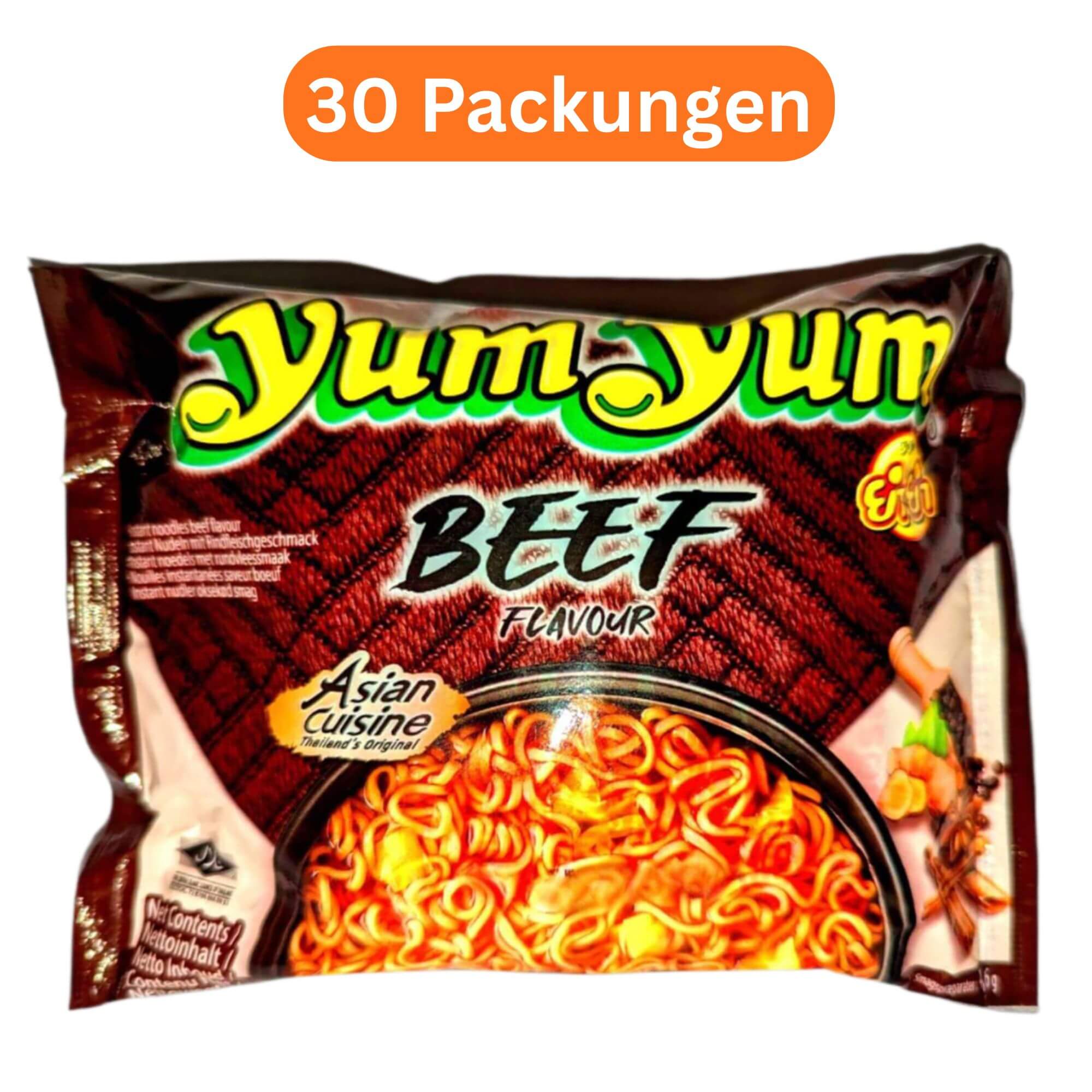 Yum Yum Instant Nudeln Beef 30er Pack (30 x 60g)